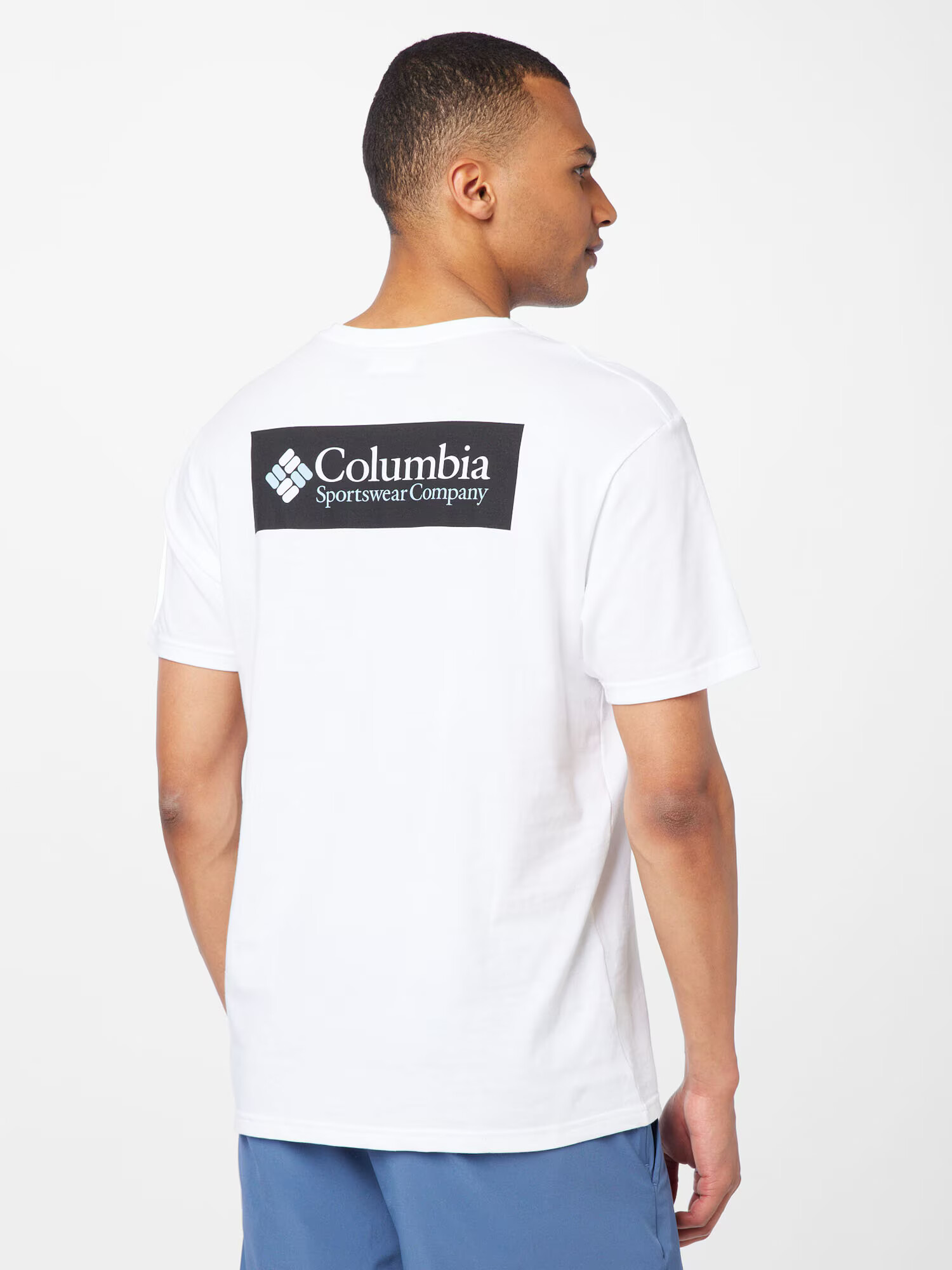 COLUMBIA Tricou funcțional 'North Cascades' bleumarin / albastru deschis / negru / alb - Pled.ro