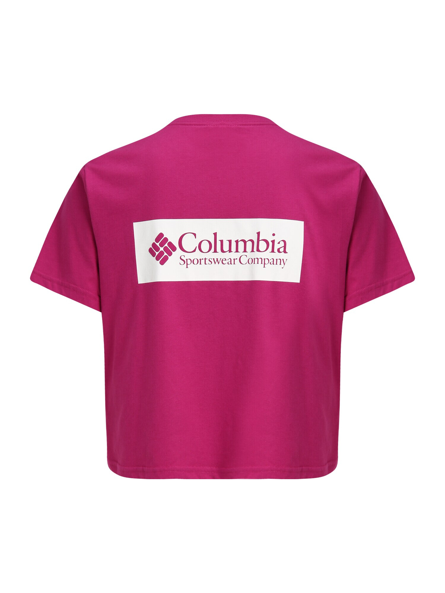 COLUMBIA Tricou funcțional 'River' fucsia / alb - Pled.ro