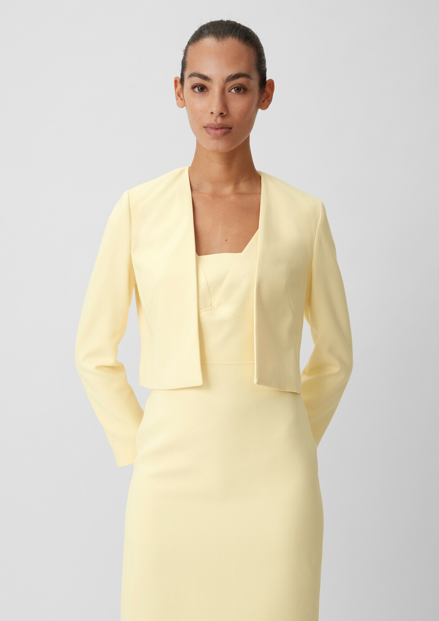 COMMA Bolero galben pastel - Pled.ro