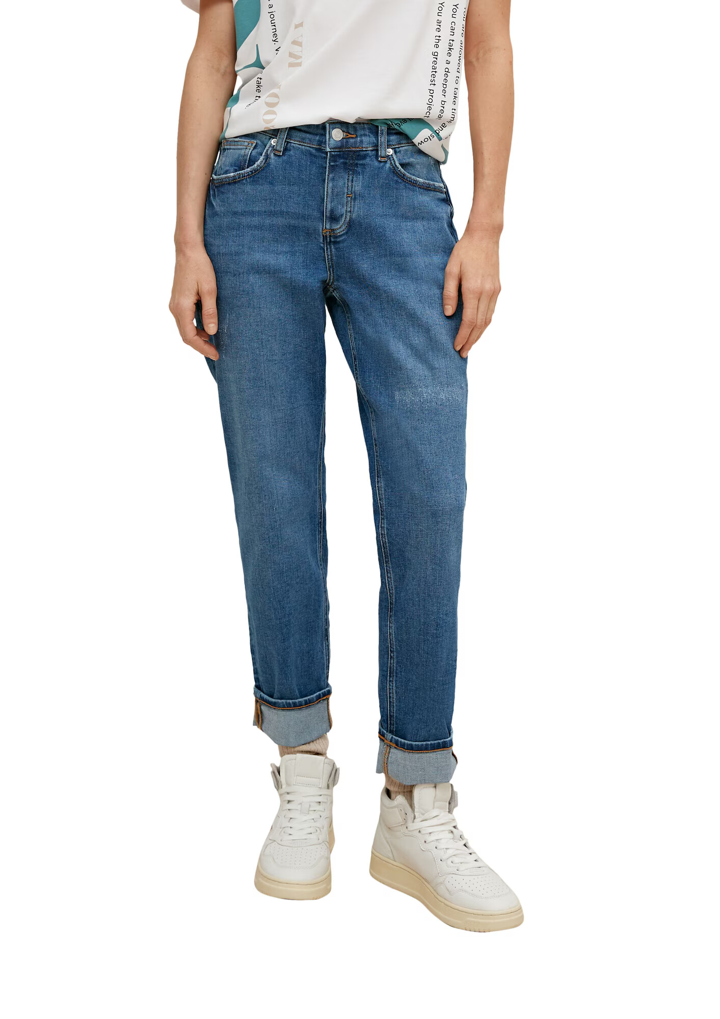 comma casual identity Jeans albastru denim - Pled.ro