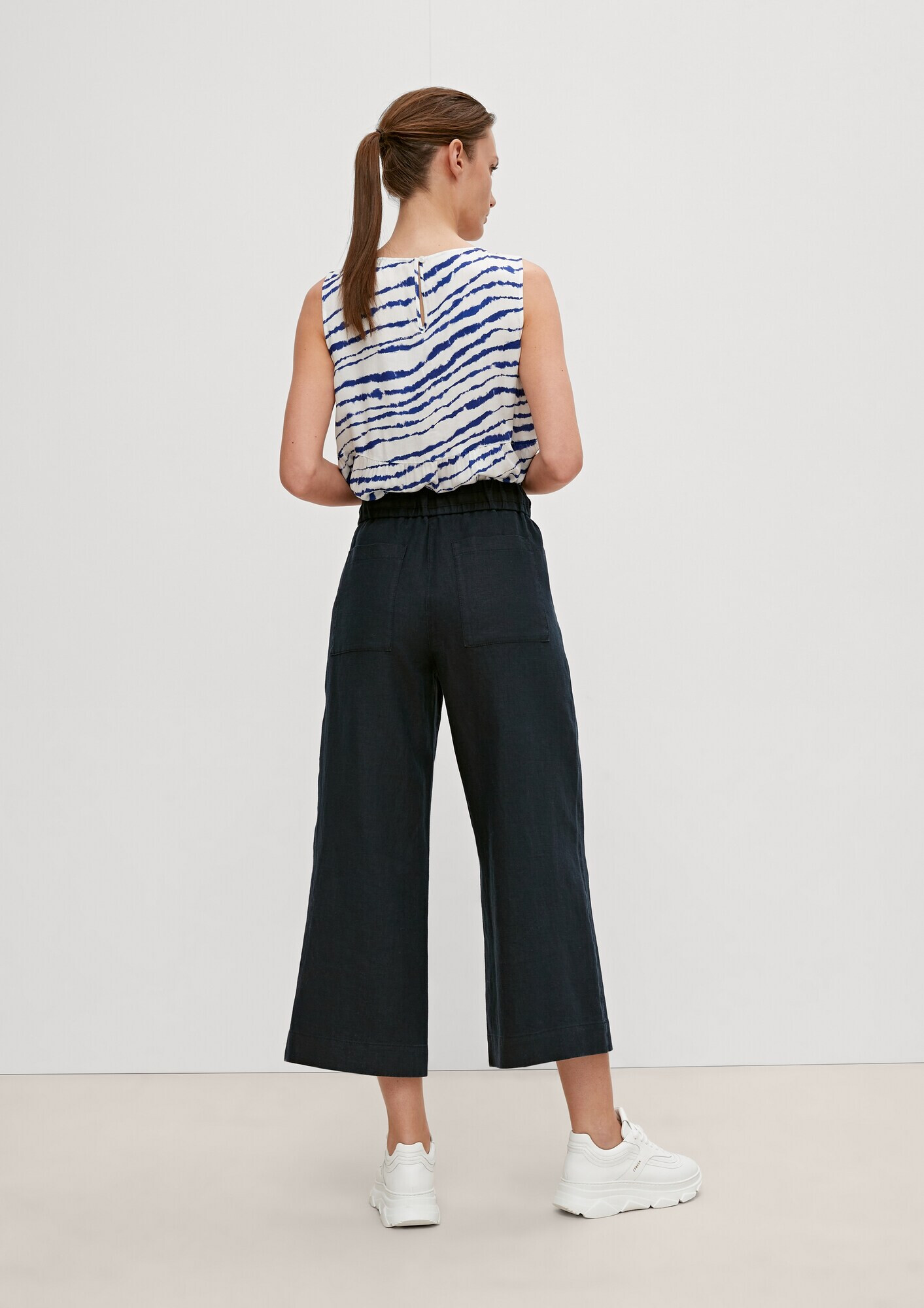 comma casual identity Pantaloni bleumarin - Pled.ro