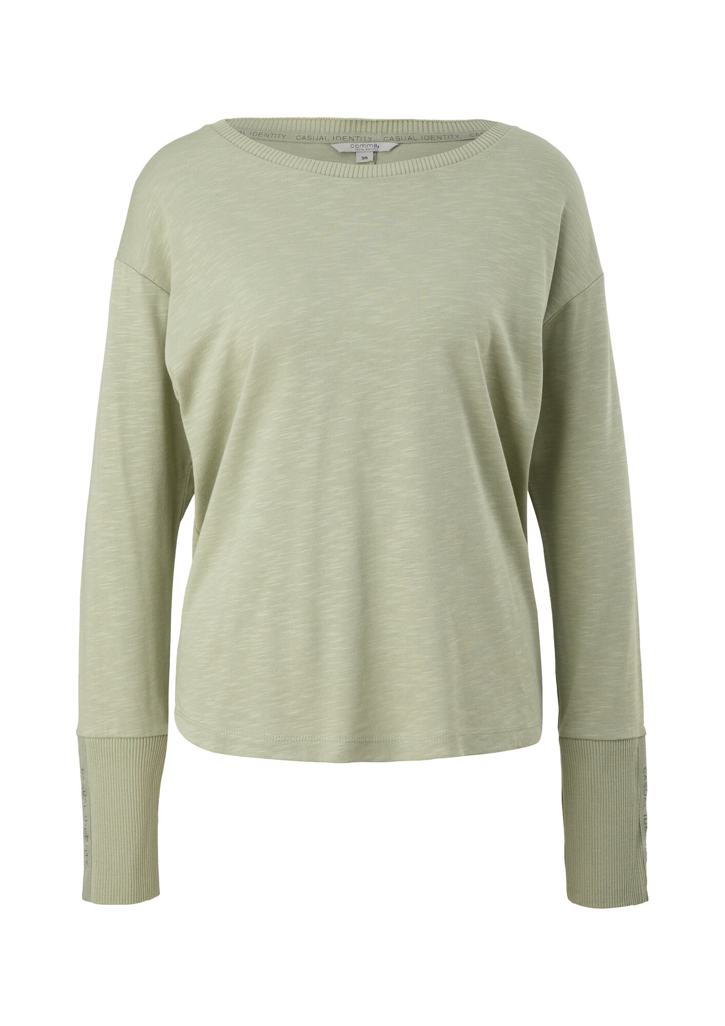 comma casual identity Pulover verde pastel - Pled.ro