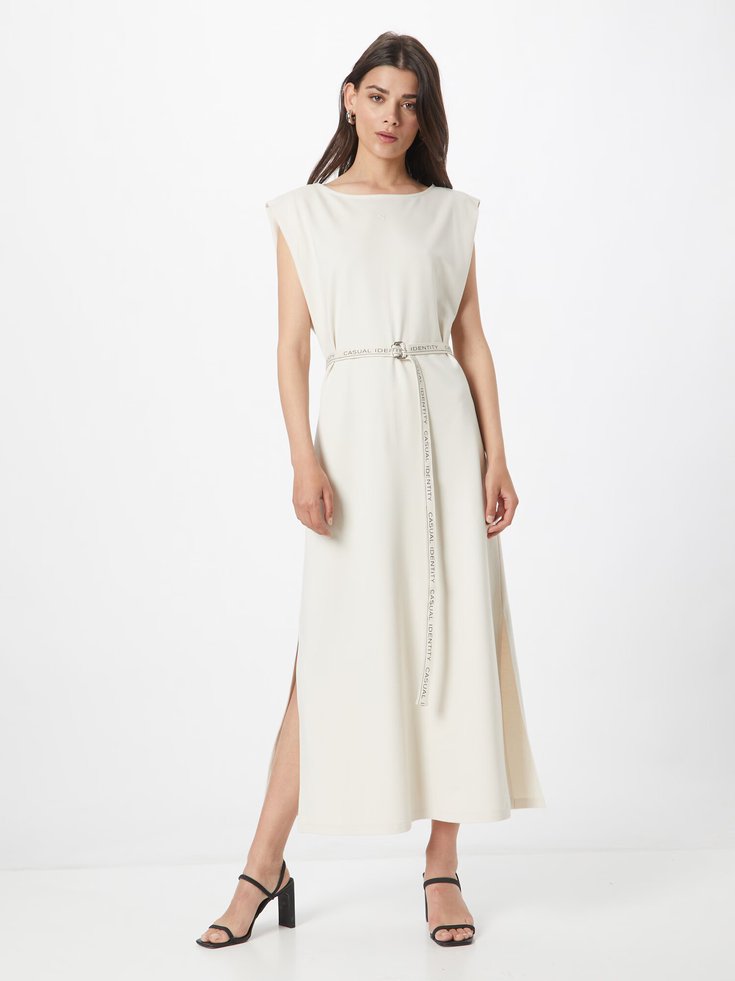 comma casual identity Rochie ecru - Pled.ro