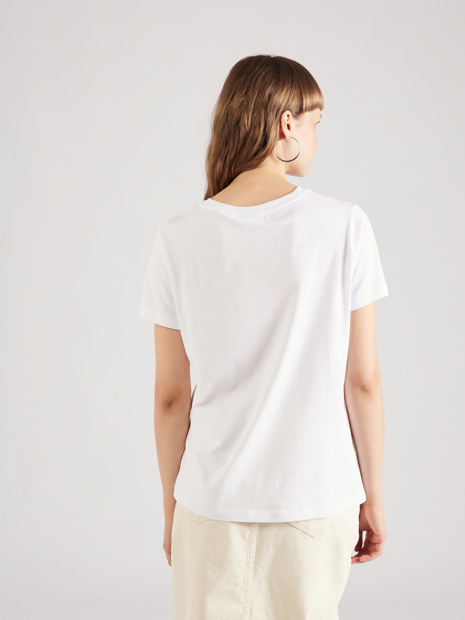 comma casual identity Tricou maro deschis / roz pastel / alb - Pled.ro