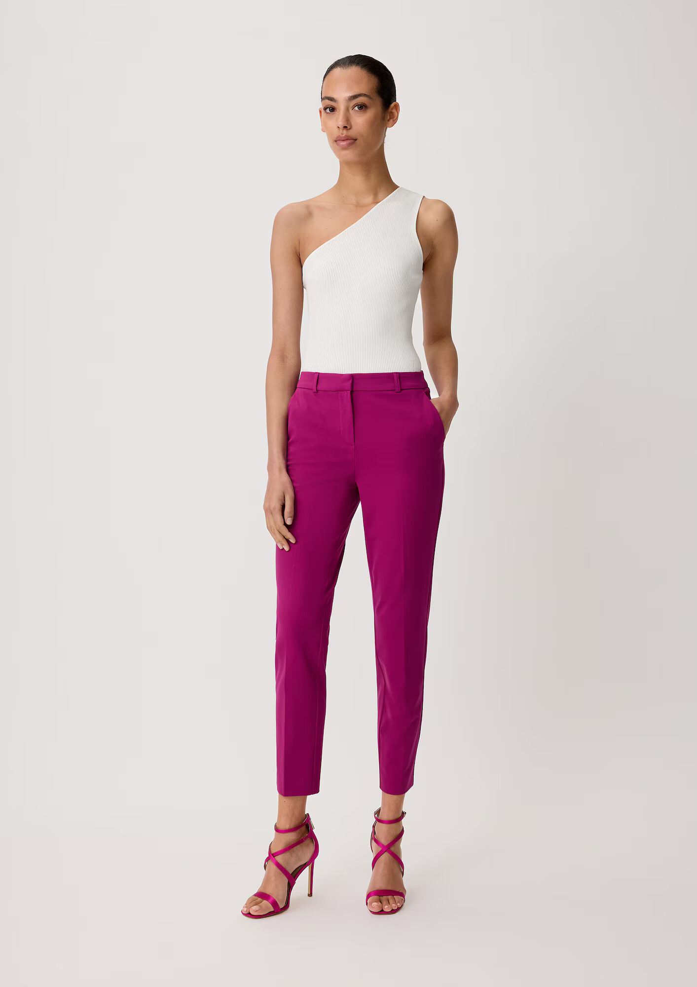 COMMA Pantaloni fucsia - Pled.ro