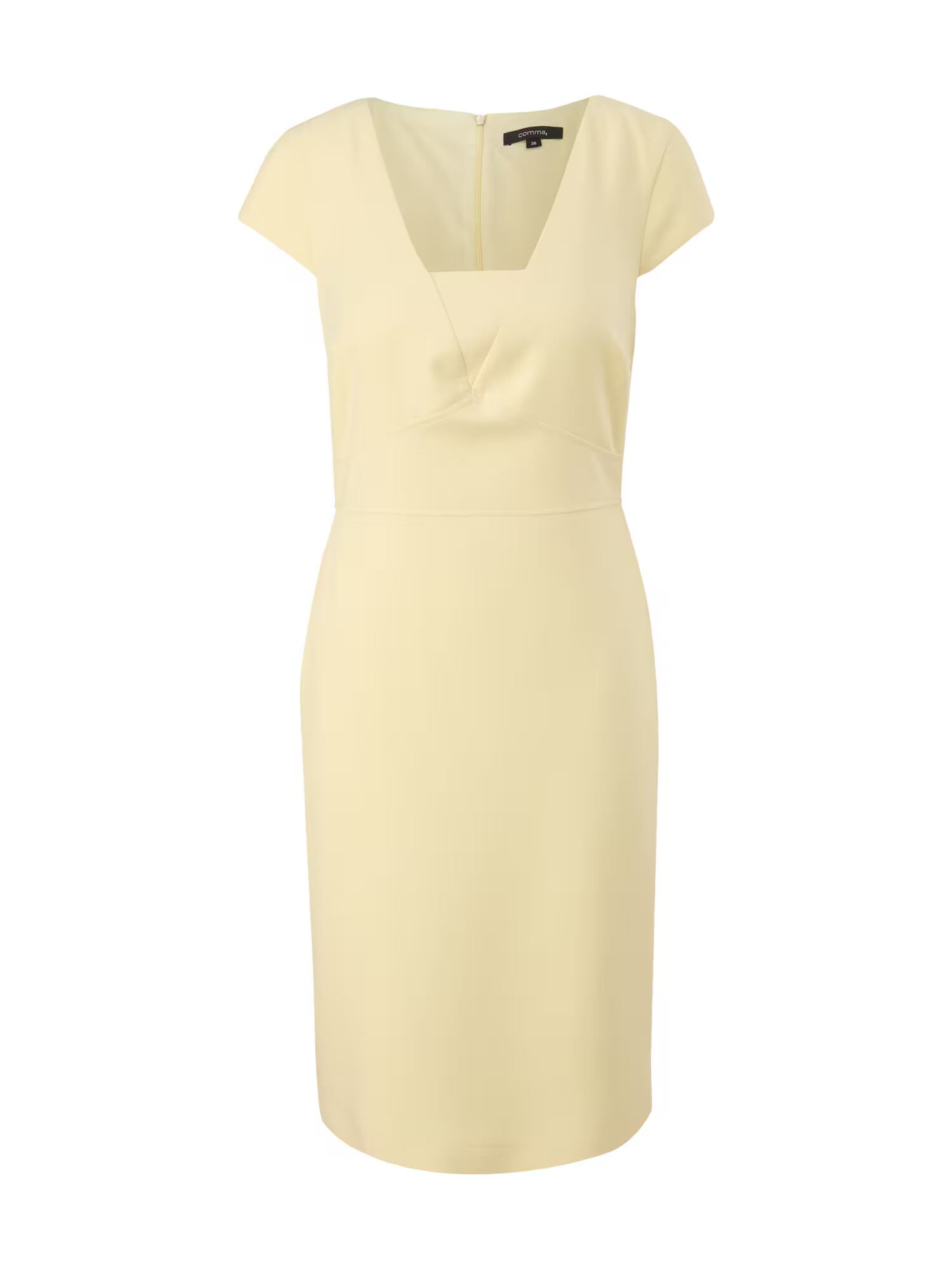 COMMA Rochie galben pastel - Pled.ro