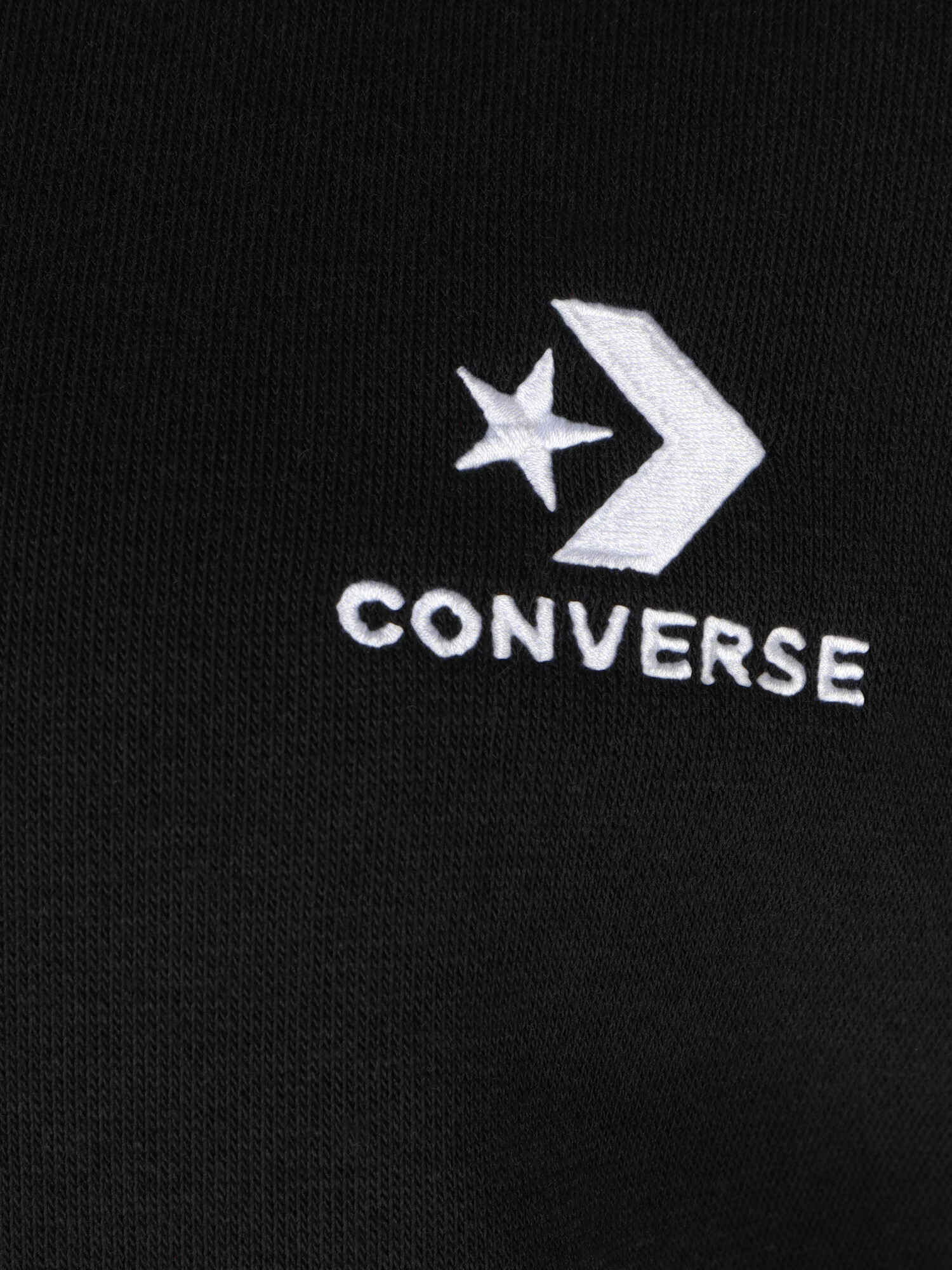 CONVERSE Bluză de molton negru / alb - Pled.ro