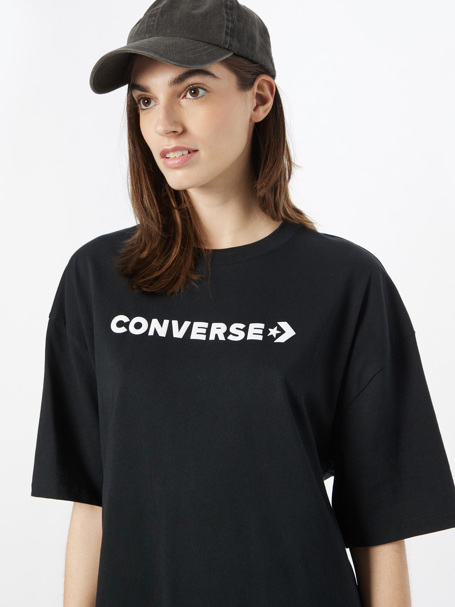 CONVERSE Rochie negru / alb - Pled.ro