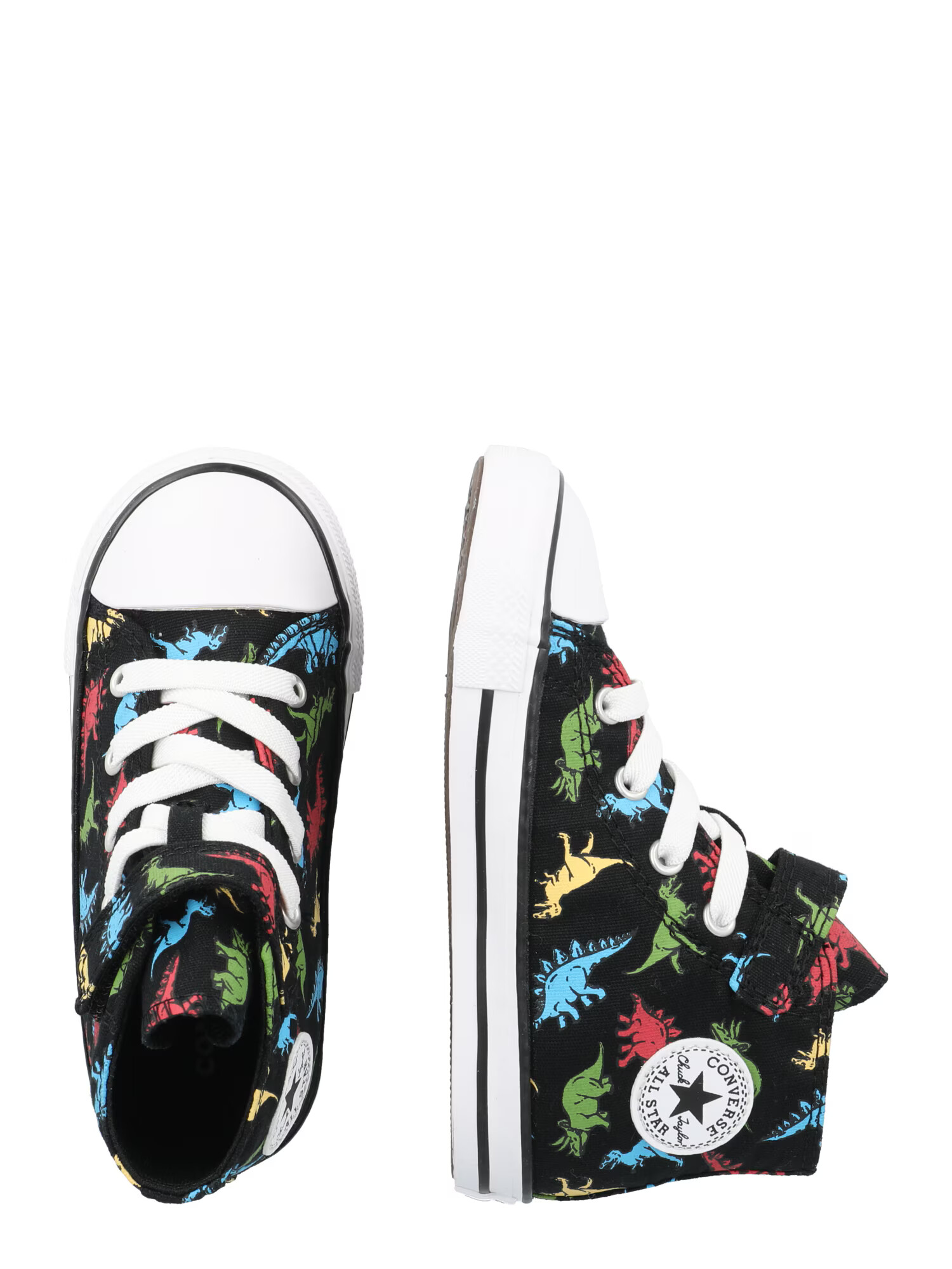 CONVERSE Sneaker 'CHUCK TAYLOR ALL STAR' albastru deschis / verde / roșu pastel / negru - Pled.ro