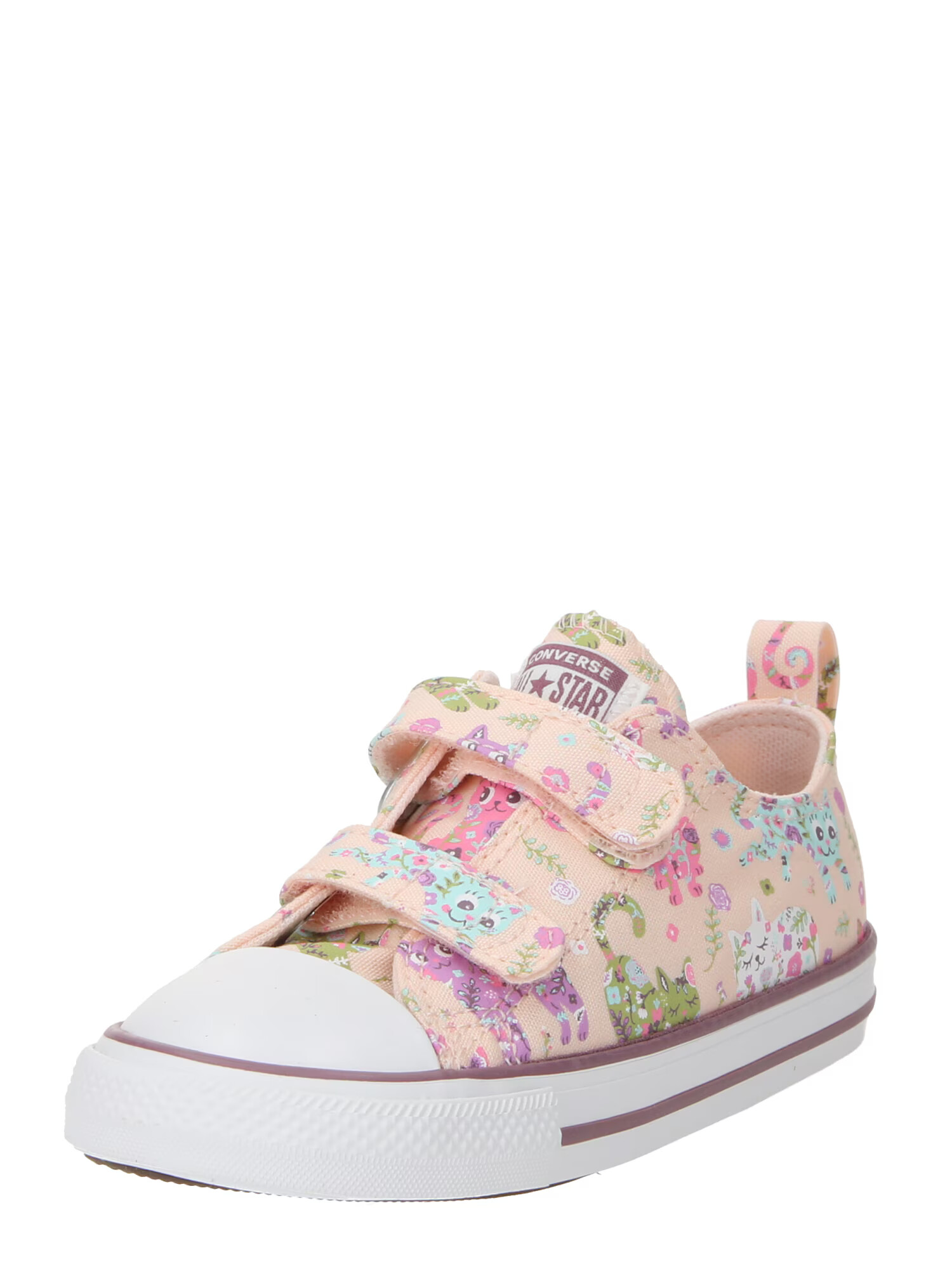 CONVERSE Sneaker 'CHUCK TAYLOR ALL STAR' verde / lila / roz pastel / alb - Pled.ro