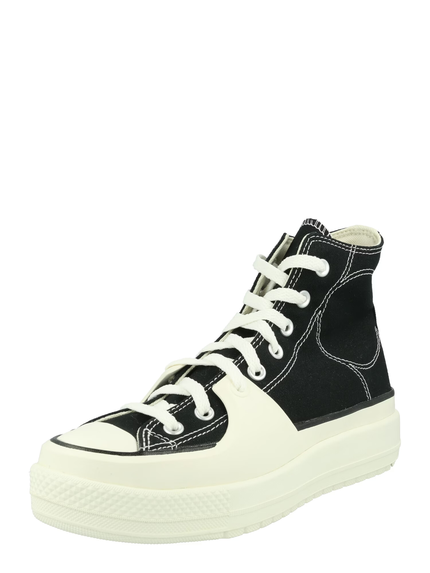 CONVERSE Sneaker înalt 'Chuck Taylor All Star Construct' negru / alb - Pled.ro