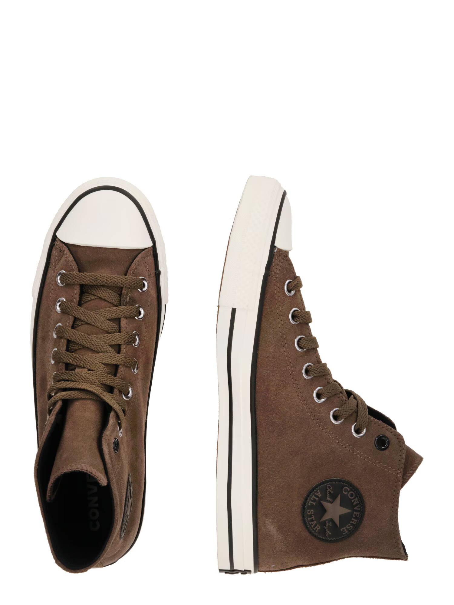 CONVERSE Sneaker înalt 'CHUCK TAYLOR ALL STAR COUNTER' bej deschis / ciocolatiu / negru / argintiu - Pled.ro