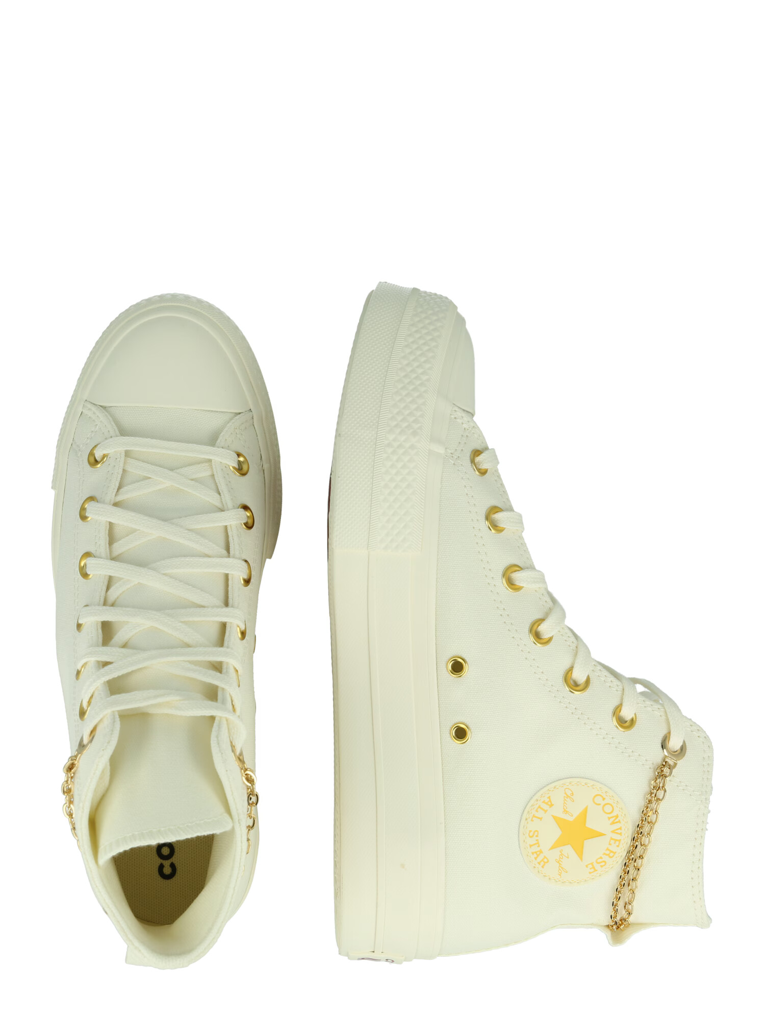 CONVERSE Sneaker înalt 'Chuck Taylor All Star Lift' alb coajă de ou - Pled.ro