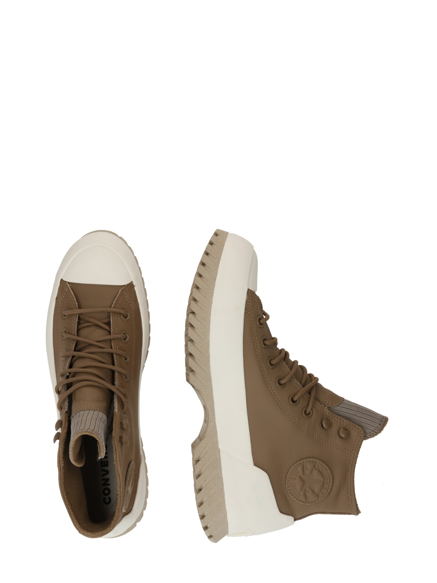 CONVERSE Sneaker înalt 'Chuck Taylor All Star Lugged 2.0' sepie / alb - Pled.ro