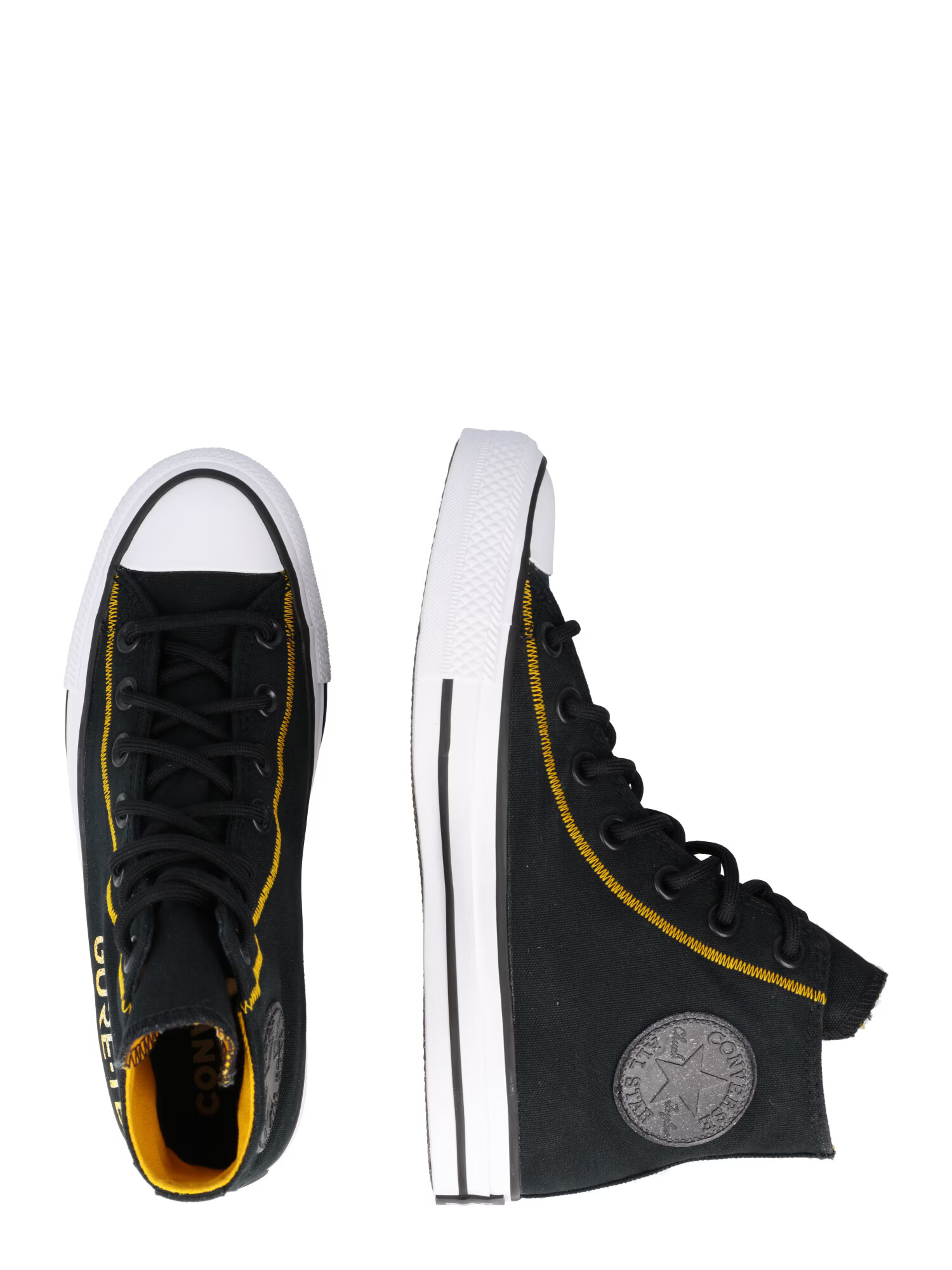 CONVERSE Sneaker înalt 'CHUCK TAYLOR' galben șofran / negru / alb - Pled.ro