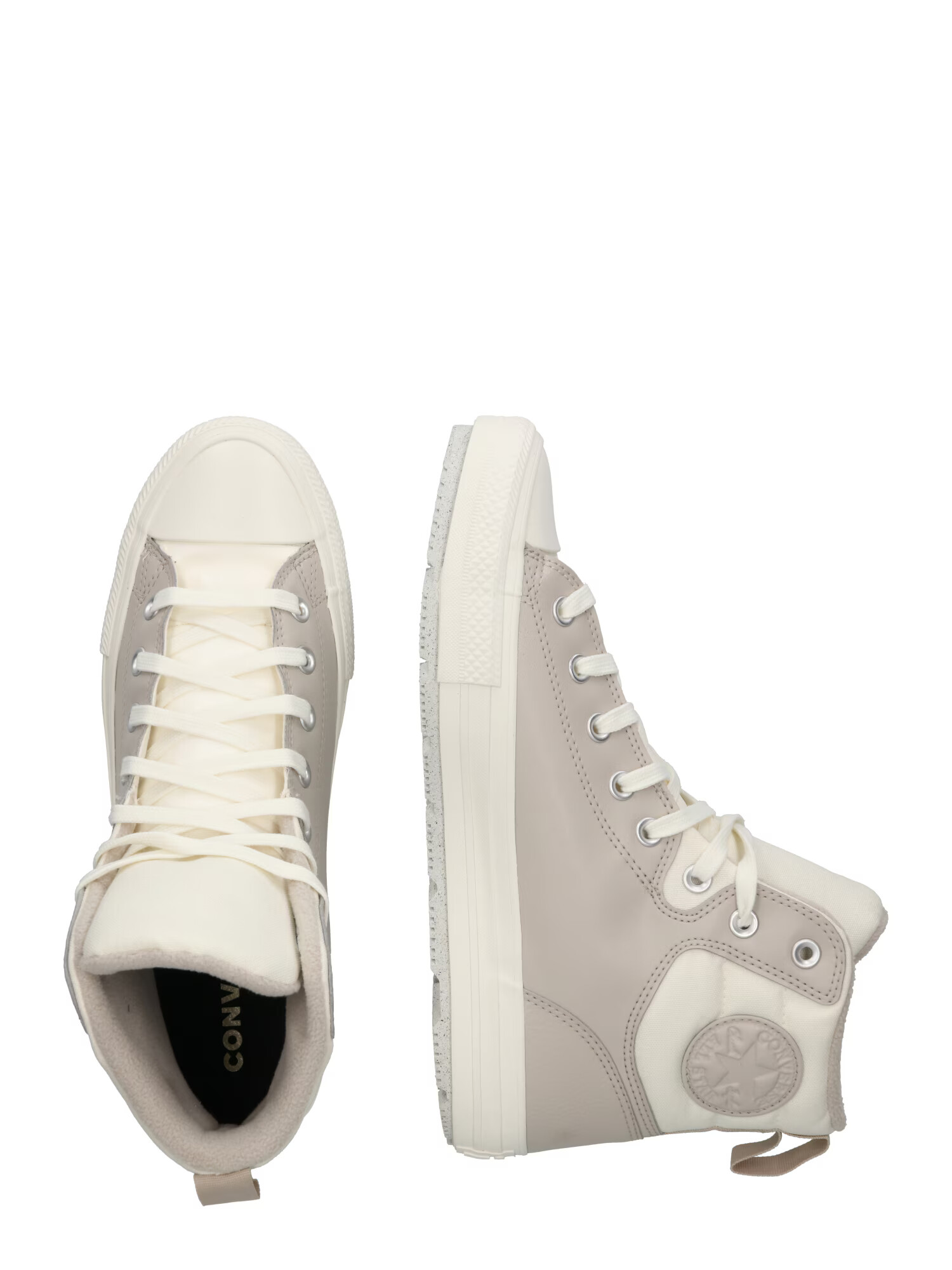 CONVERSE Sneaker înalt crem / gri piatră / alb - Pled.ro