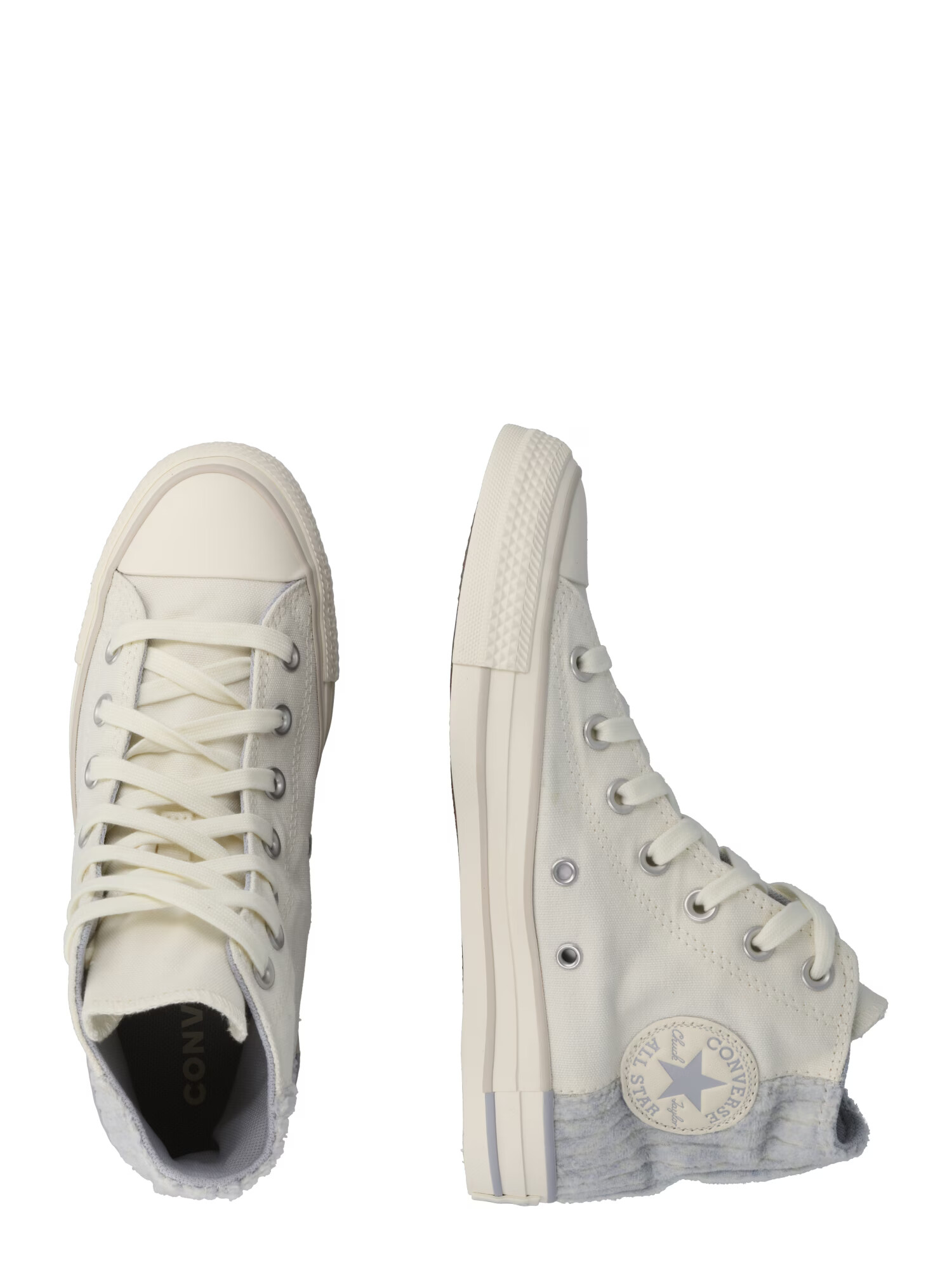 CONVERSE Sneaker înalt gri / alb coajă de ou - Pled.ro