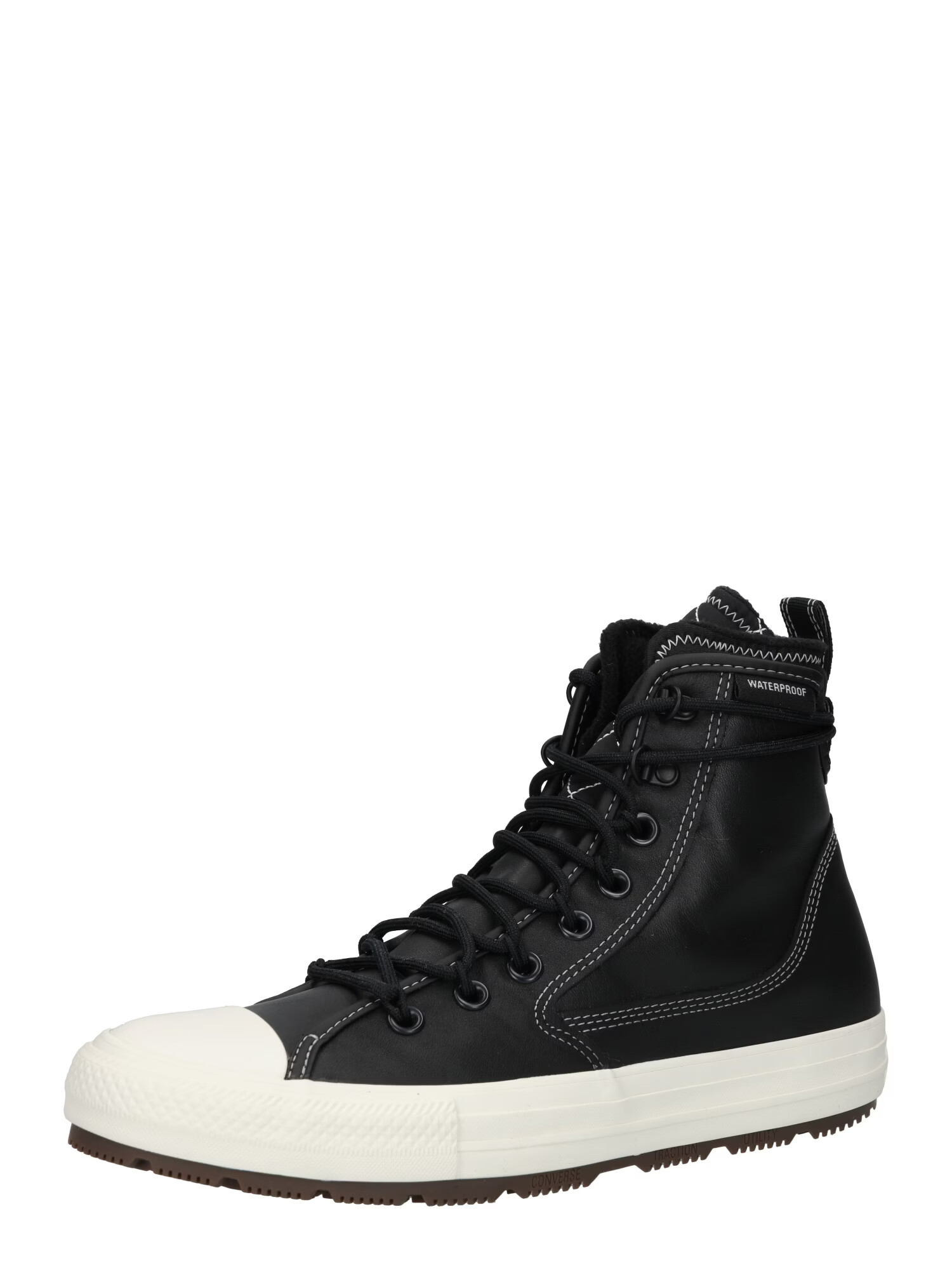 CONVERSE Sneaker înalt negru / alb - Pled.ro