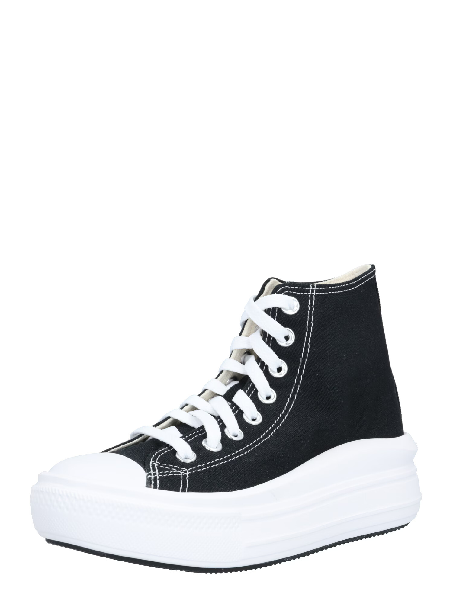 CONVERSE Sneaker înalt negru / alb - Pled.ro