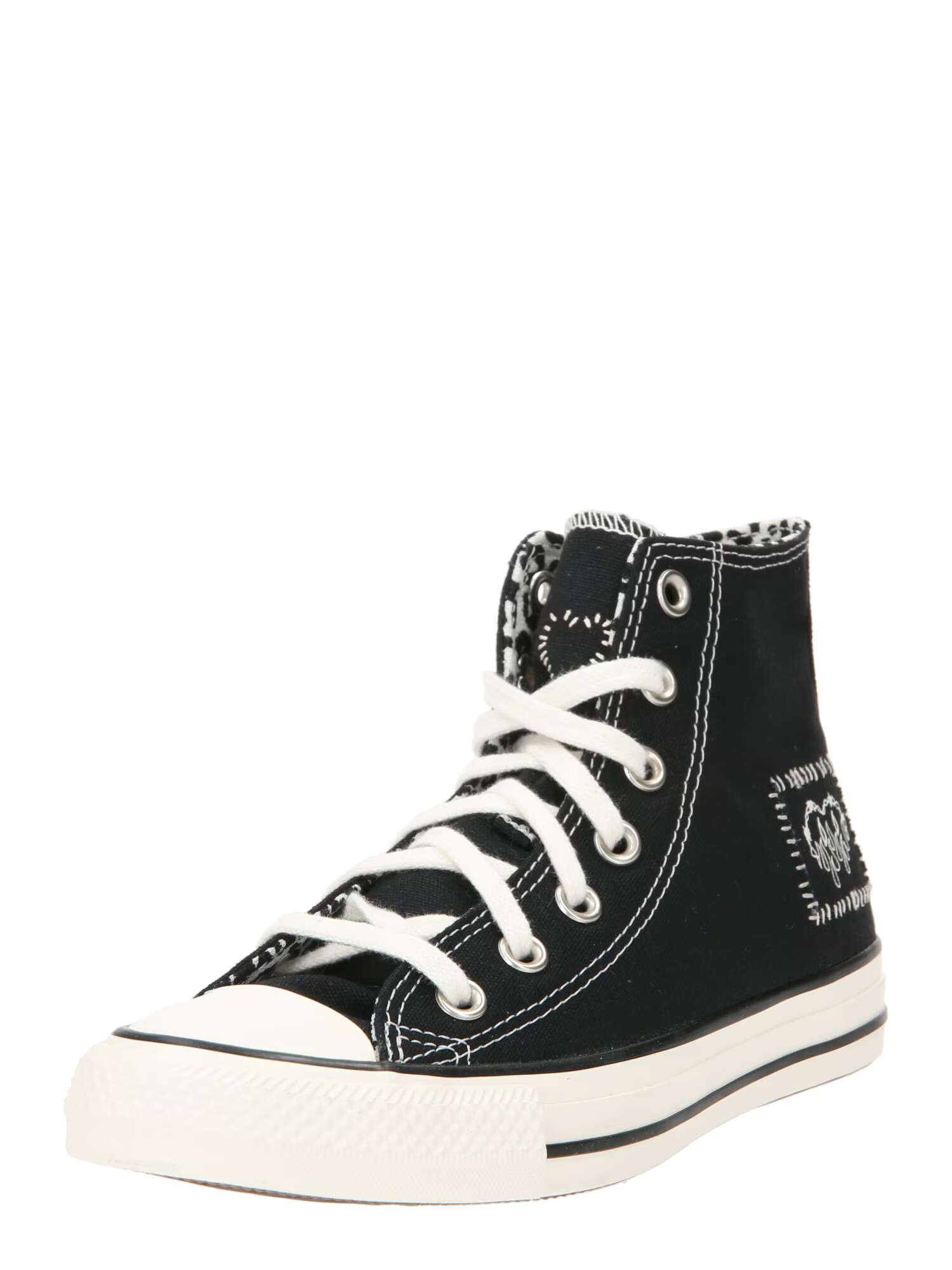 CONVERSE Sneaker înalt negru / alb - Pled.ro