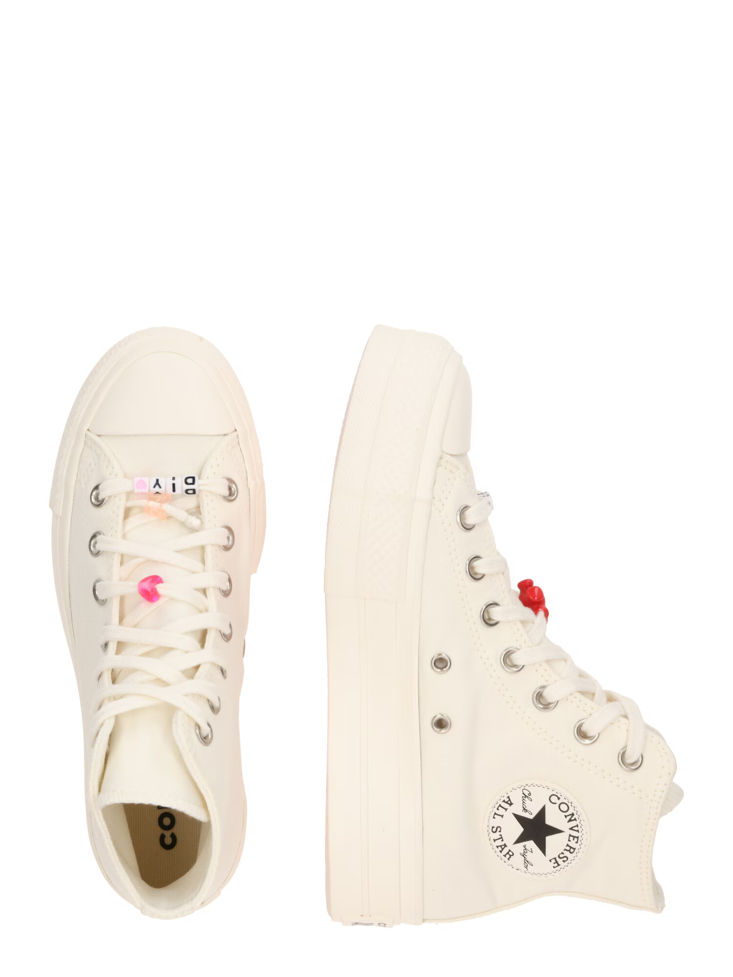 CONVERSE Sneaker înalt roz / roșu deschis / negru / alb murdar - Pled.ro