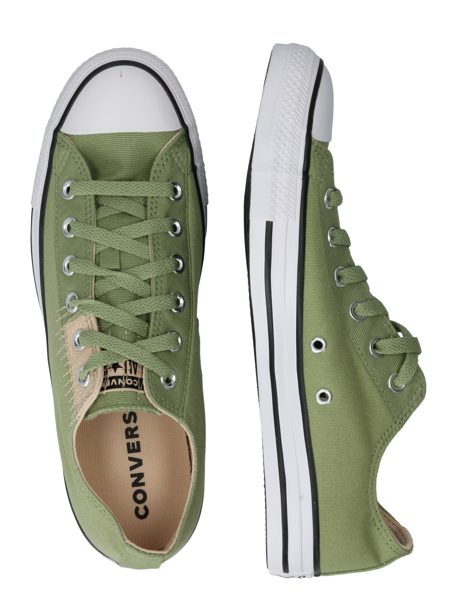 CONVERSE Sneaker low bej / verde măr / alb - Pled.ro