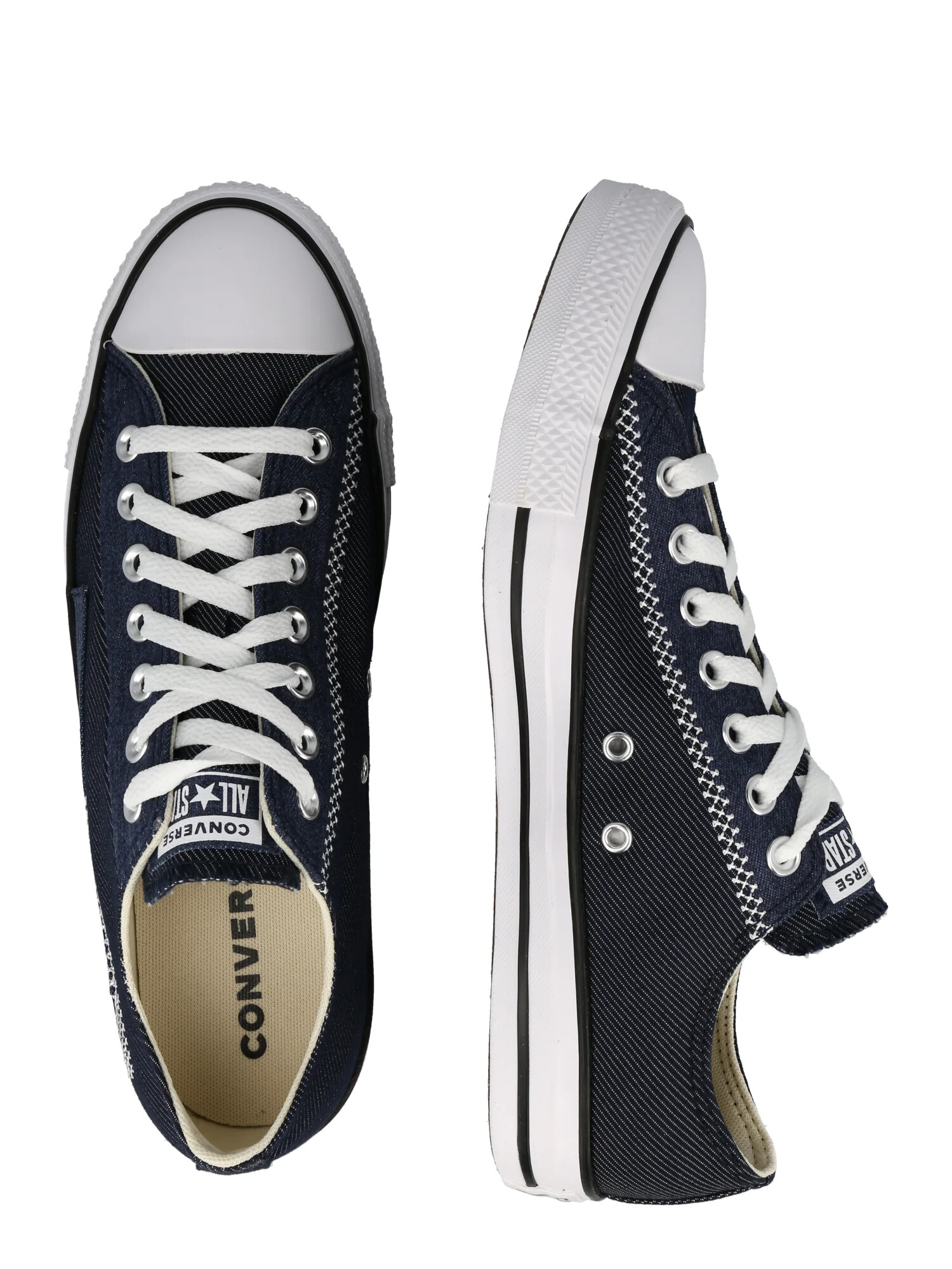 CONVERSE Sneaker low 'Chuck Taylor All Star' bleumarin / negru / alb - Pled.ro