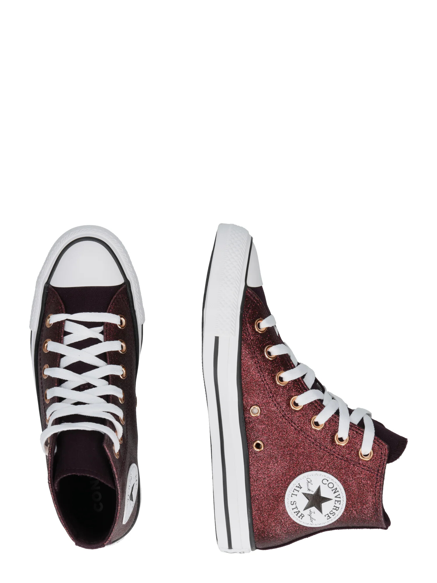 CONVERSE Sneaker low 'CHUCK TAYLOR ALL STAR' roșu vin / negru / alb - Pled.ro