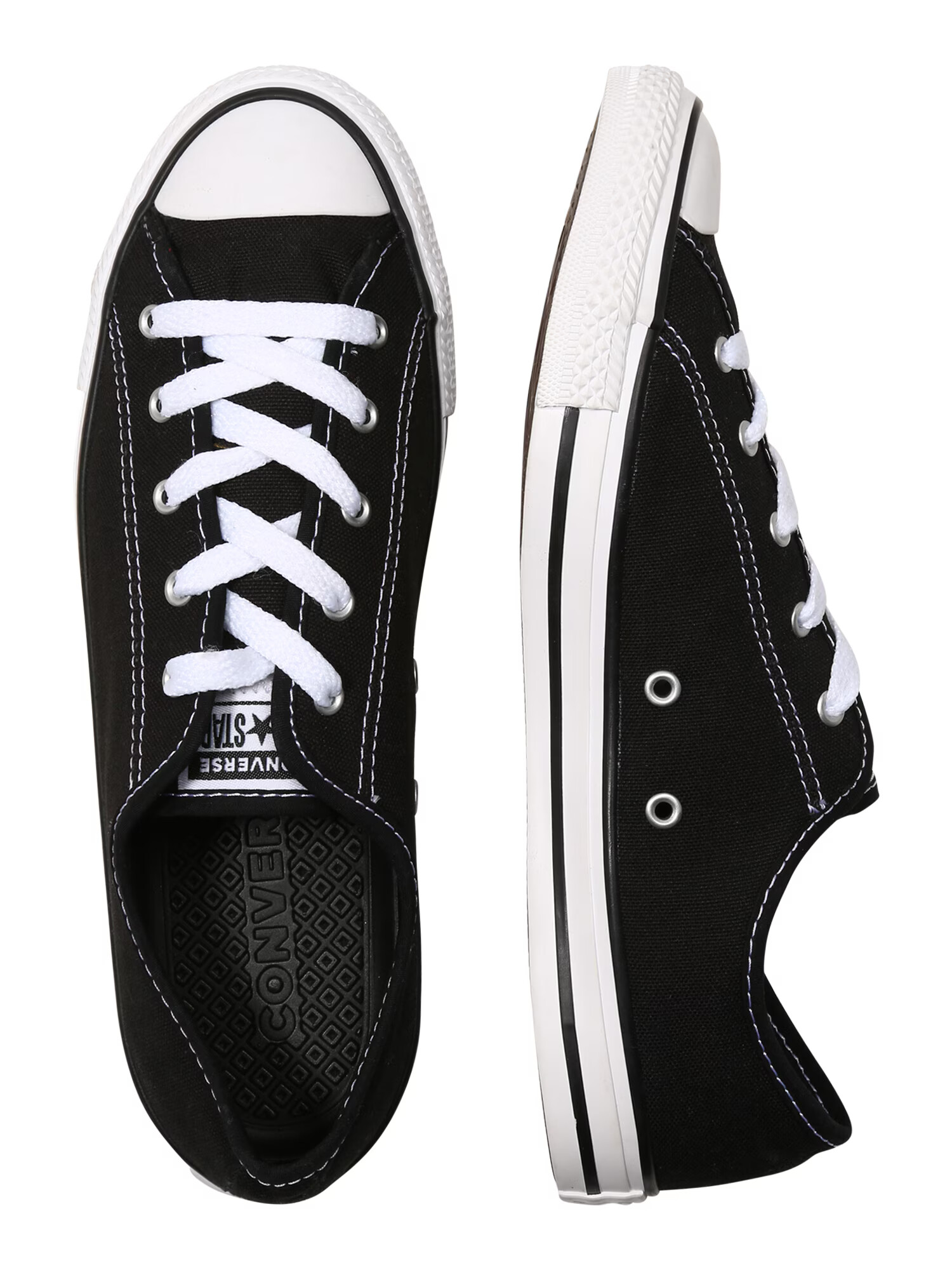 CONVERSE Sneaker low 'Dainty Low Ox' negru - Pled.ro