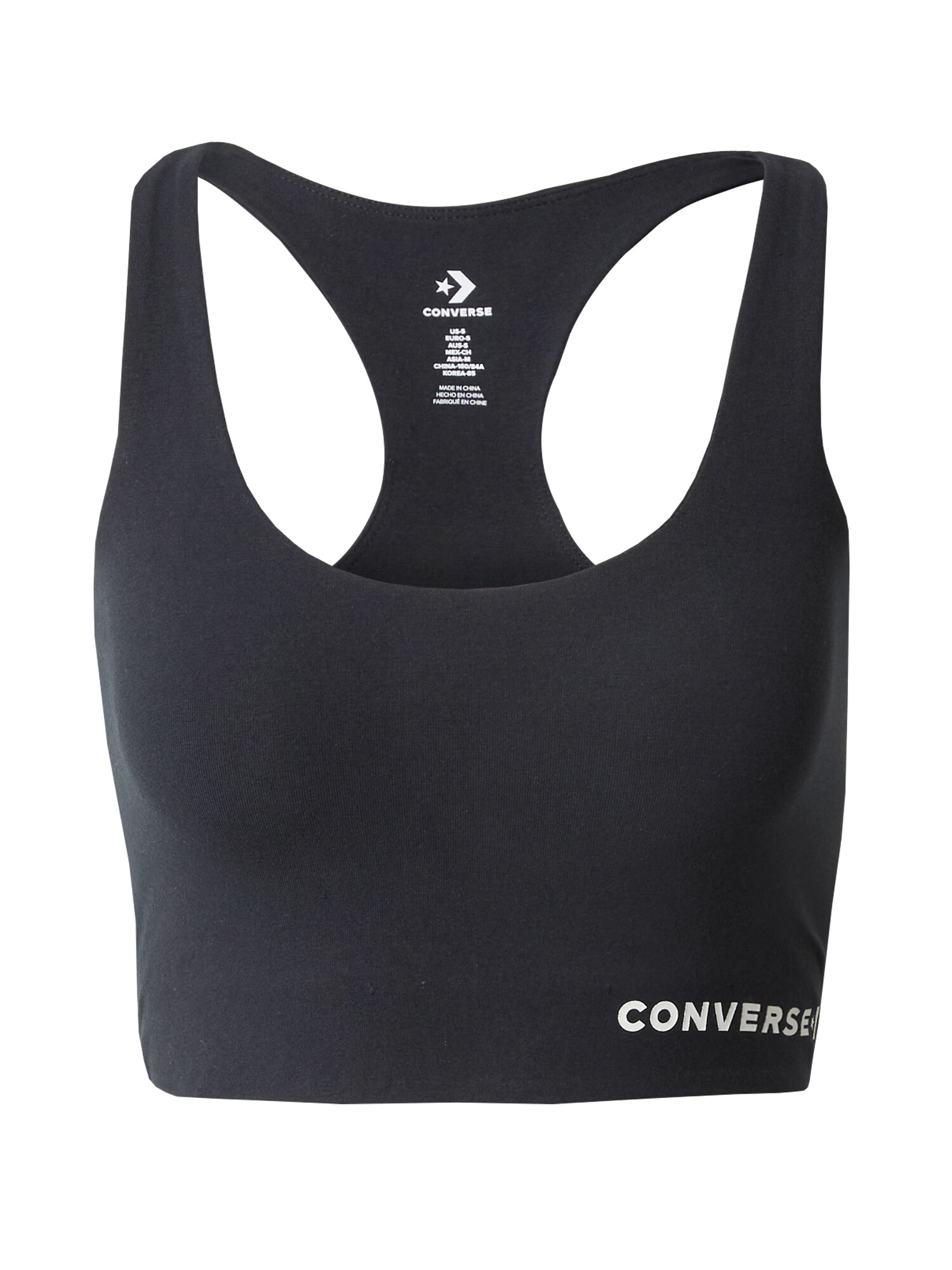 CONVERSE Top 'WORDMARK' negru / alb - Pled.ro