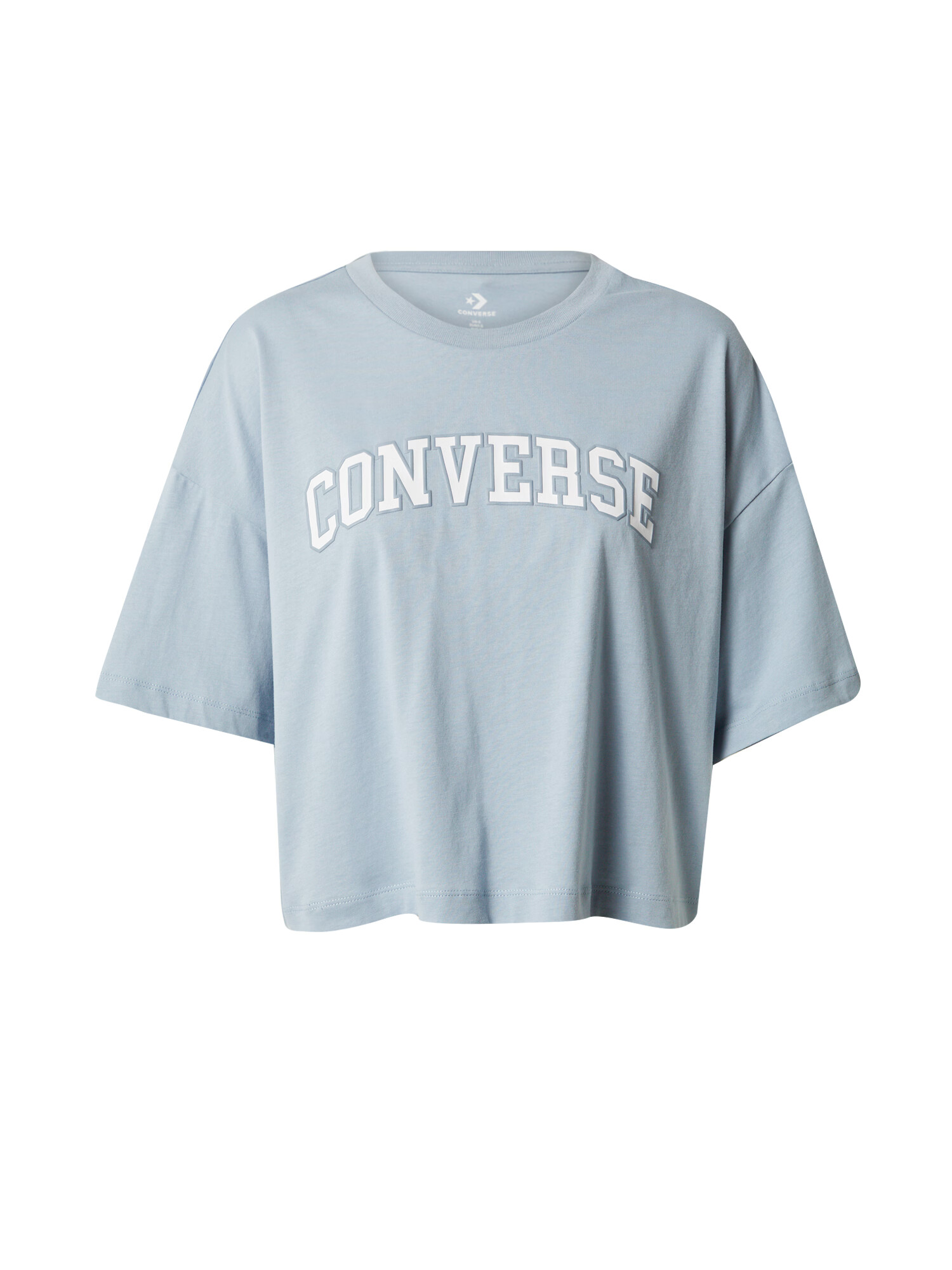 CONVERSE Tricou albastru deschis / alb - Pled.ro