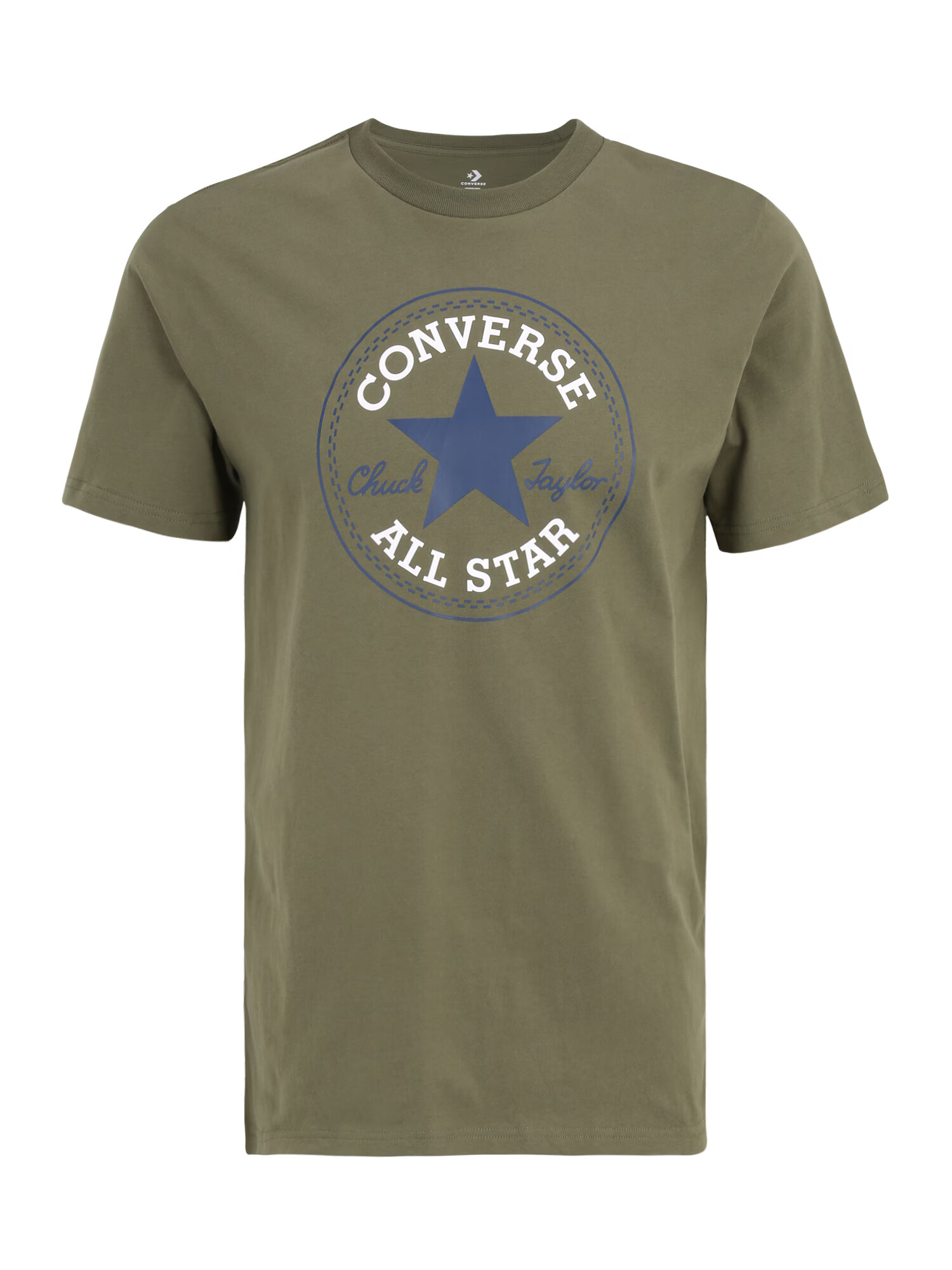 CONVERSE Tricou albastru / kaki / alb murdar - Pled.ro