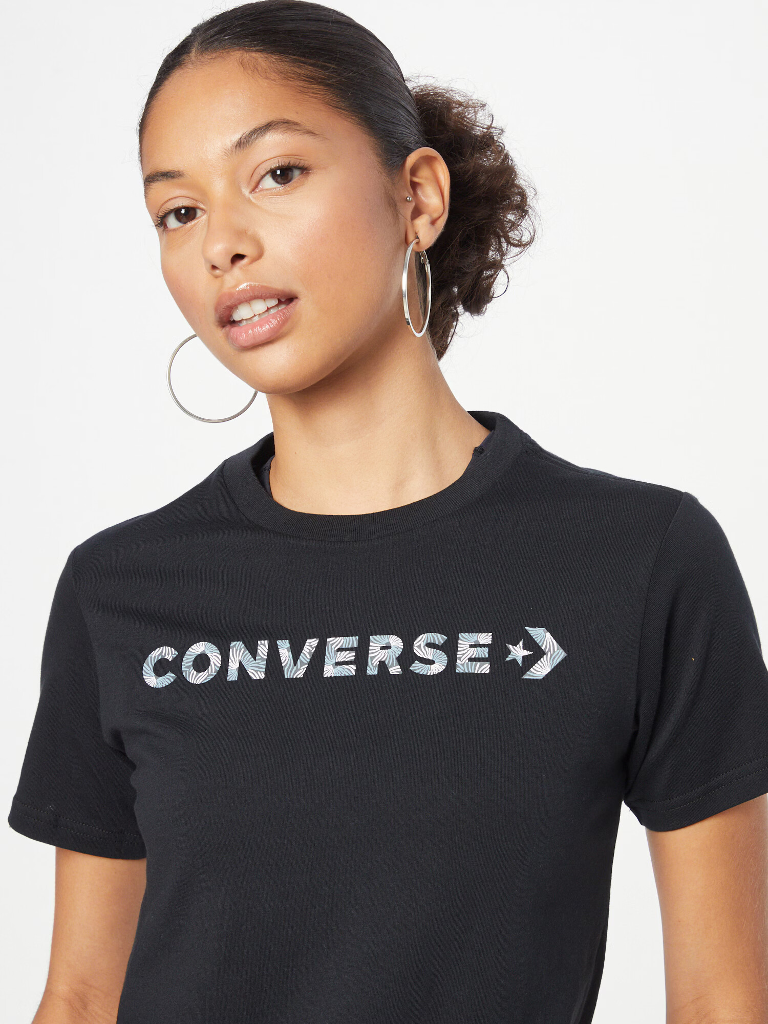 CONVERSE Tricou albastru / roz / negru / alb - Pled.ro