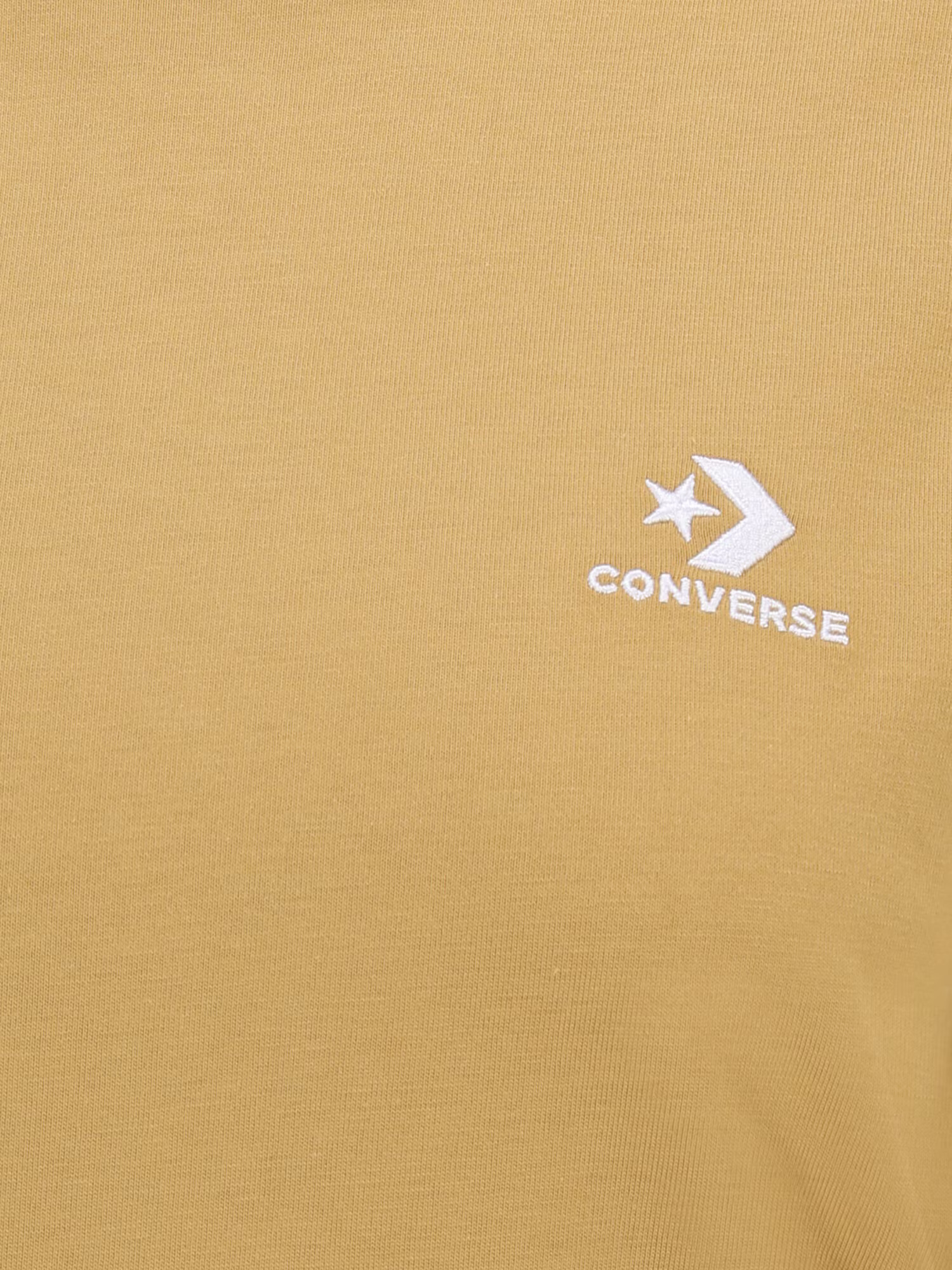 CONVERSE Tricou maro caramel / alb - Pled.ro