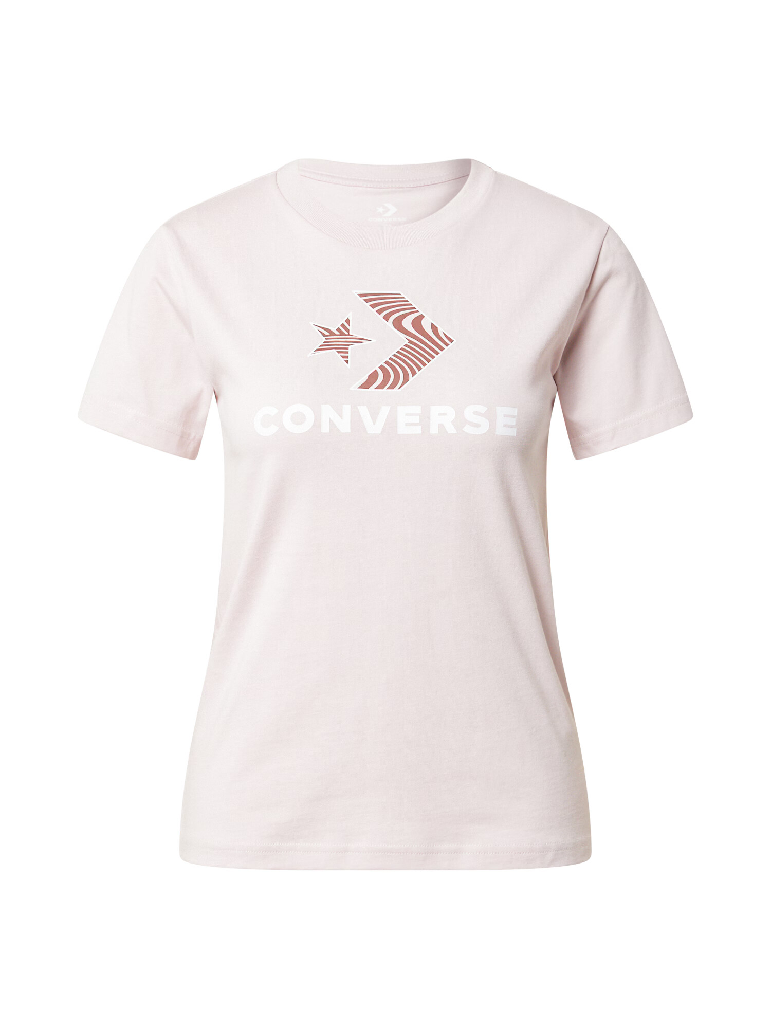 CONVERSE Tricou maro / rosé / alb - Pled.ro