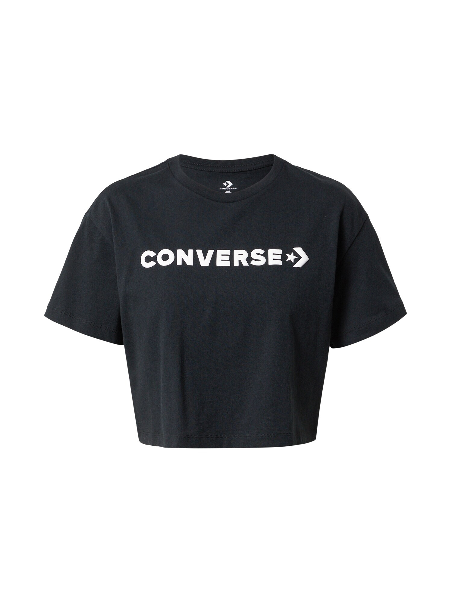 CONVERSE Tricou negru / alb - Pled.ro