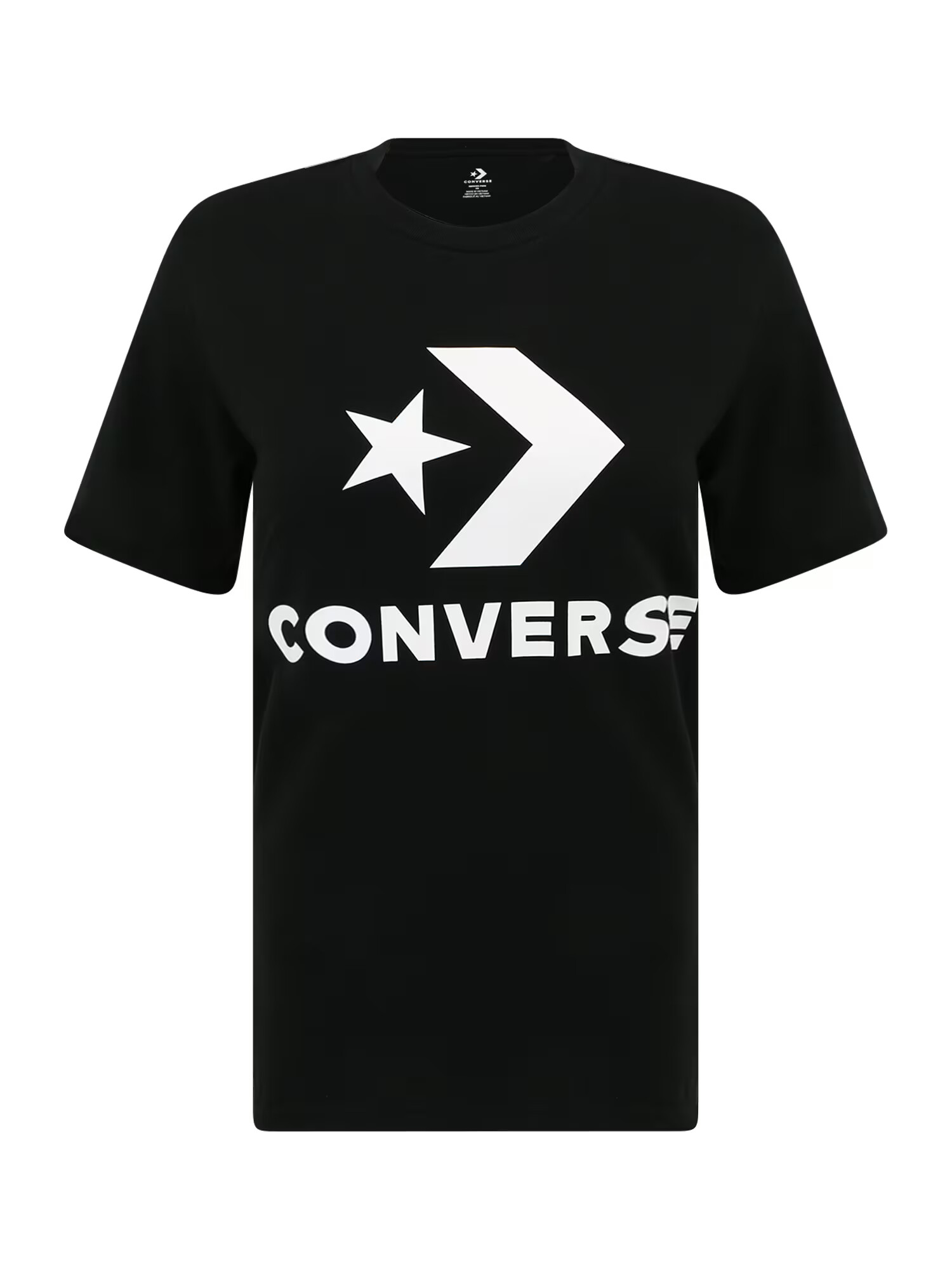 CONVERSE Tricou negru / alb - Pled.ro