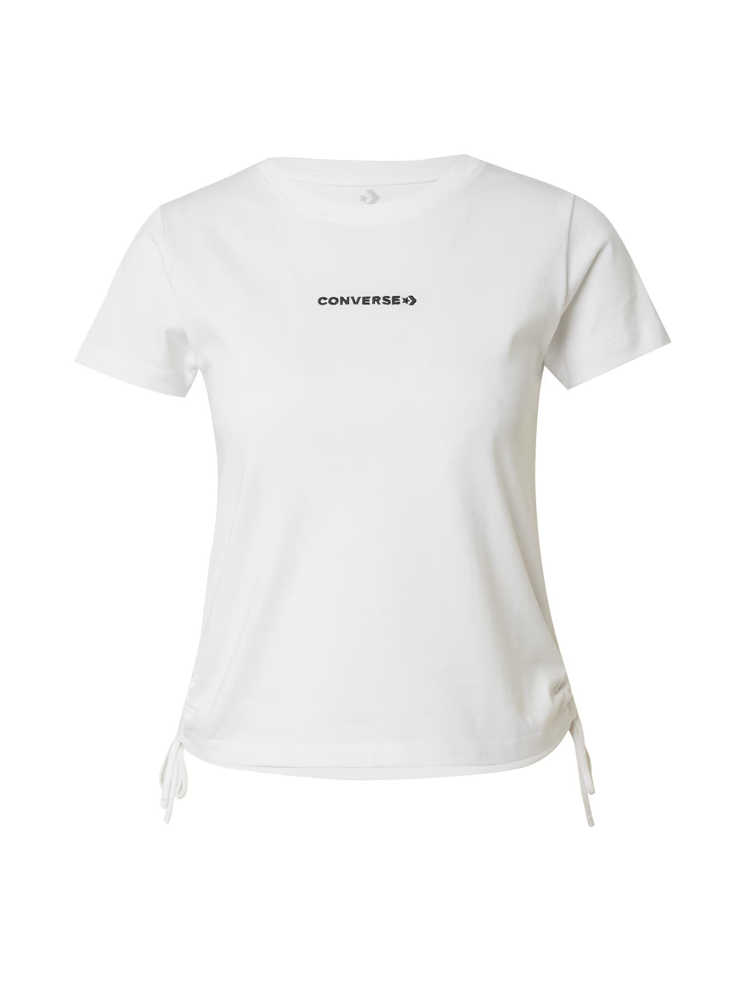 CONVERSE Tricou 'Wordmark' negru / alb - Pled.ro