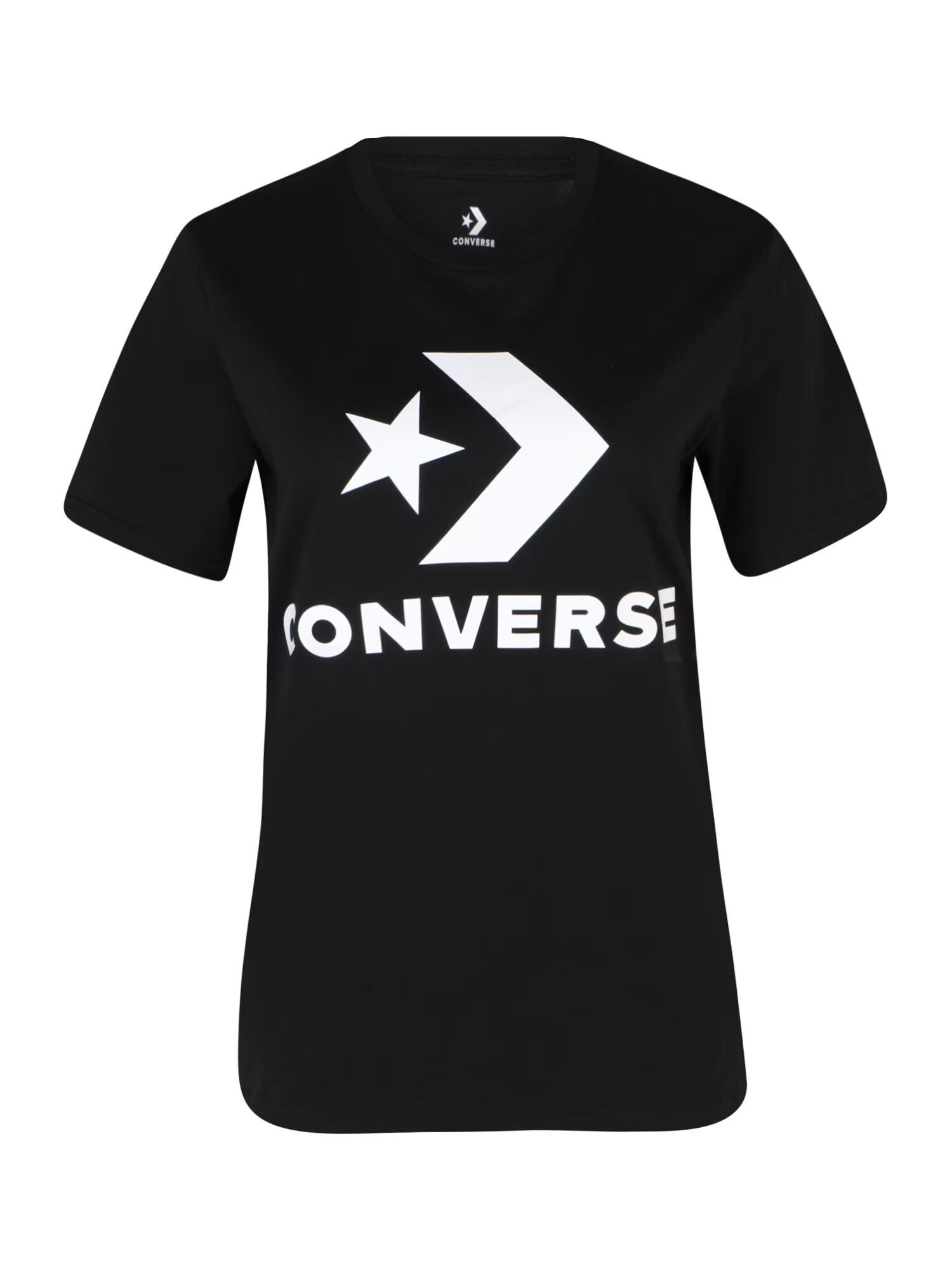 CONVERSE Tricou negru / alb - Pled.ro