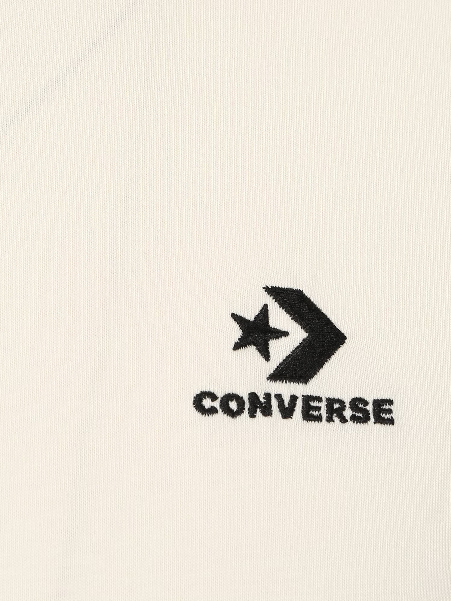 CONVERSE Tricou negru / alb murdar - Pled.ro