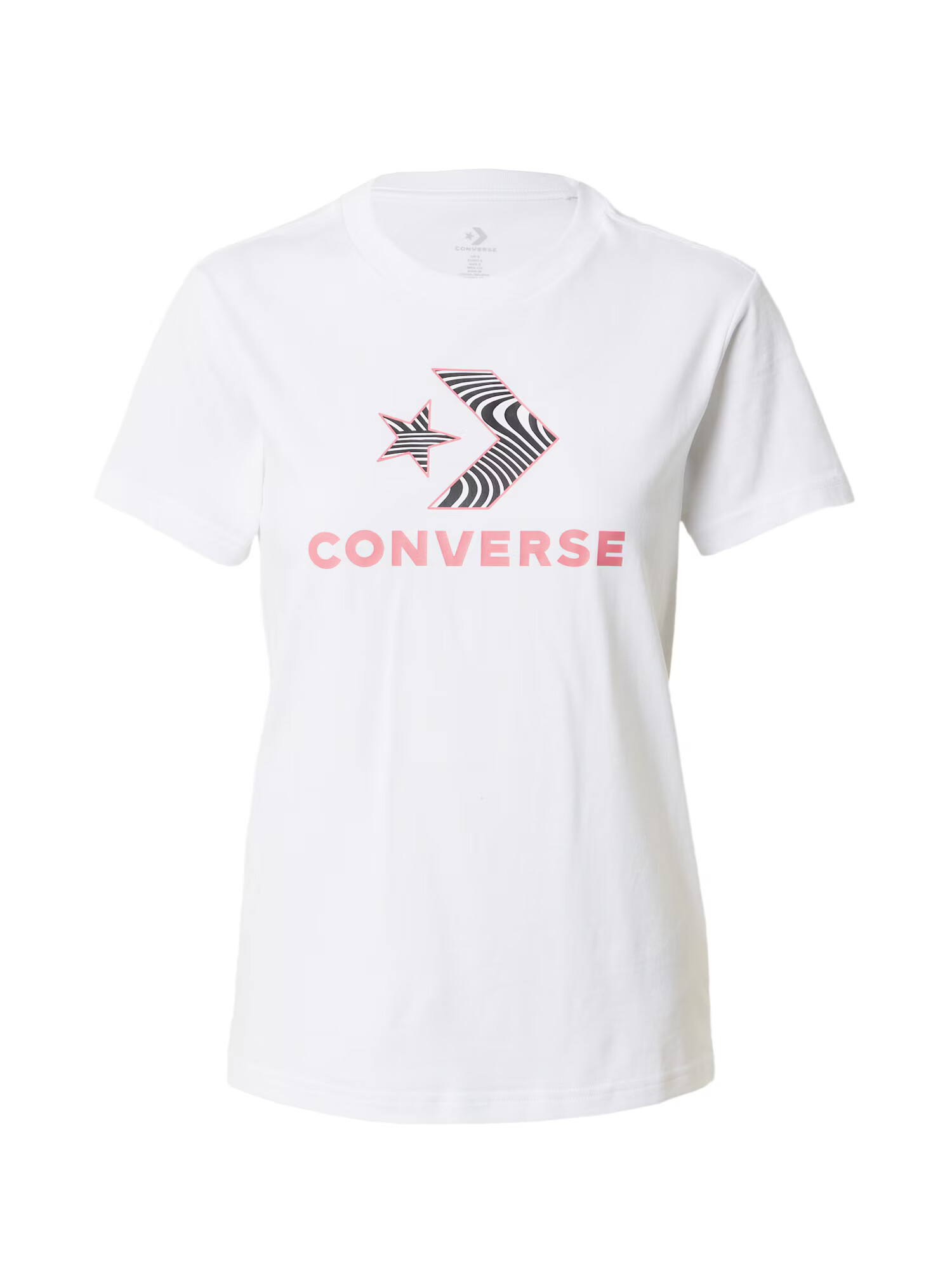 CONVERSE Tricou roz / negru / alb - Pled.ro