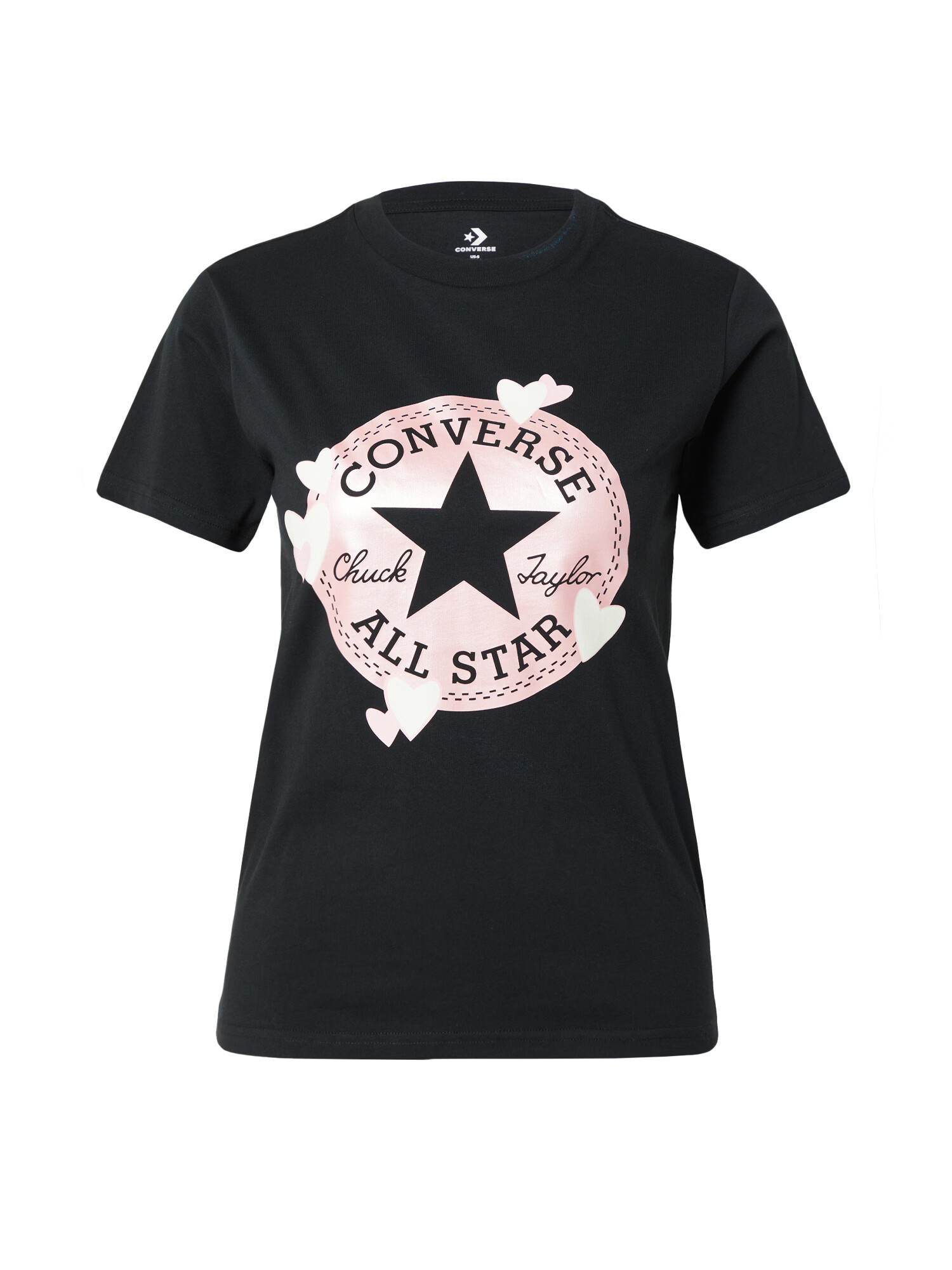 CONVERSE Tricou roz / negru / alb - Pled.ro