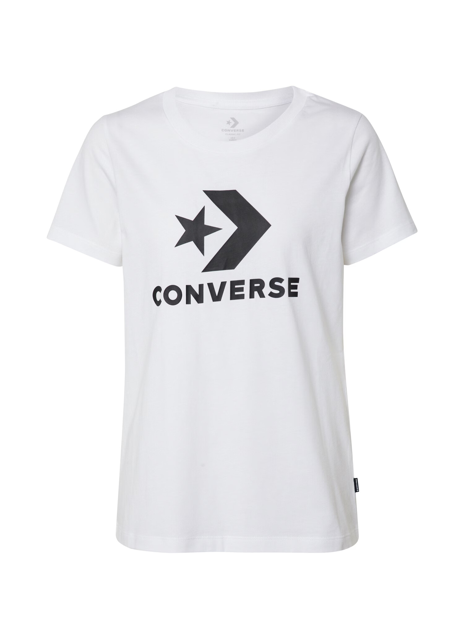 CONVERSE Tricou 'Star Chevron' negru / alb - Pled.ro