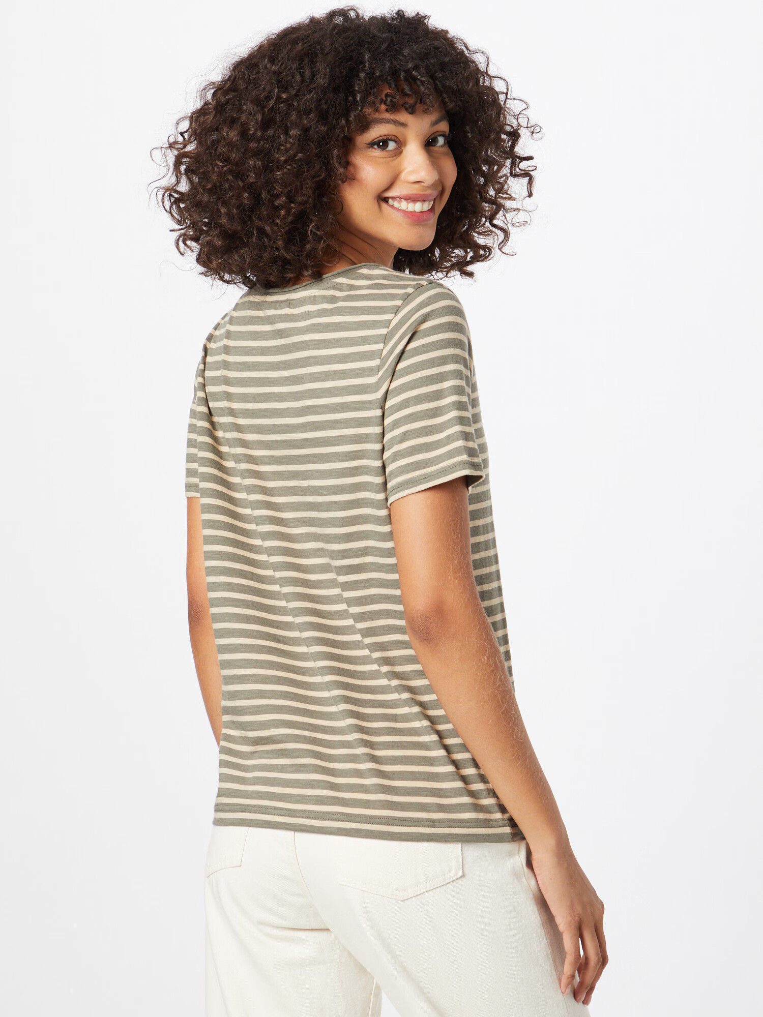 Coster Copenhagen Tricou bej / oliv - Pled.ro