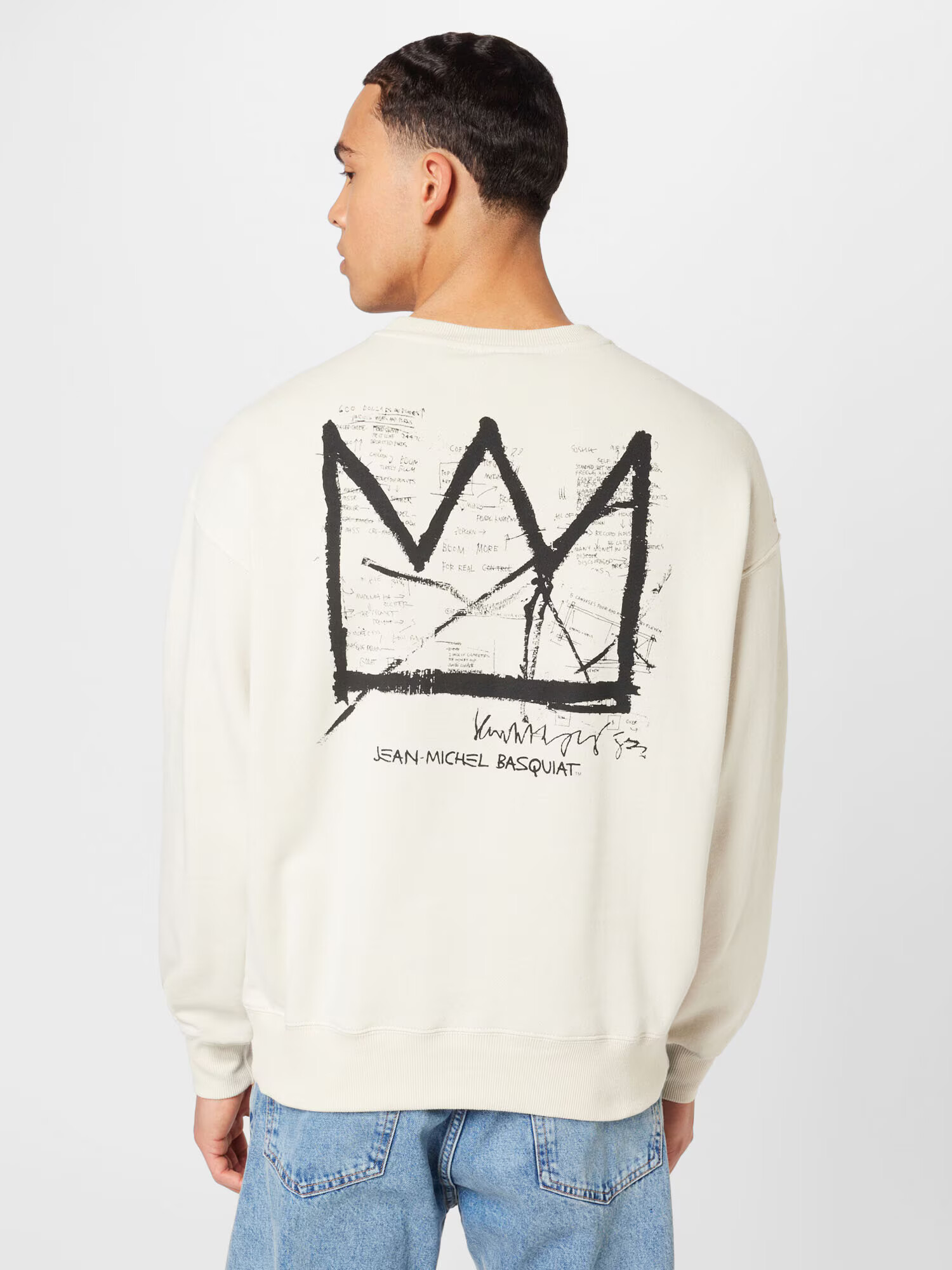 Cotton On Bluză de molton 'Basquiat' fildeş / negru - Pled.ro