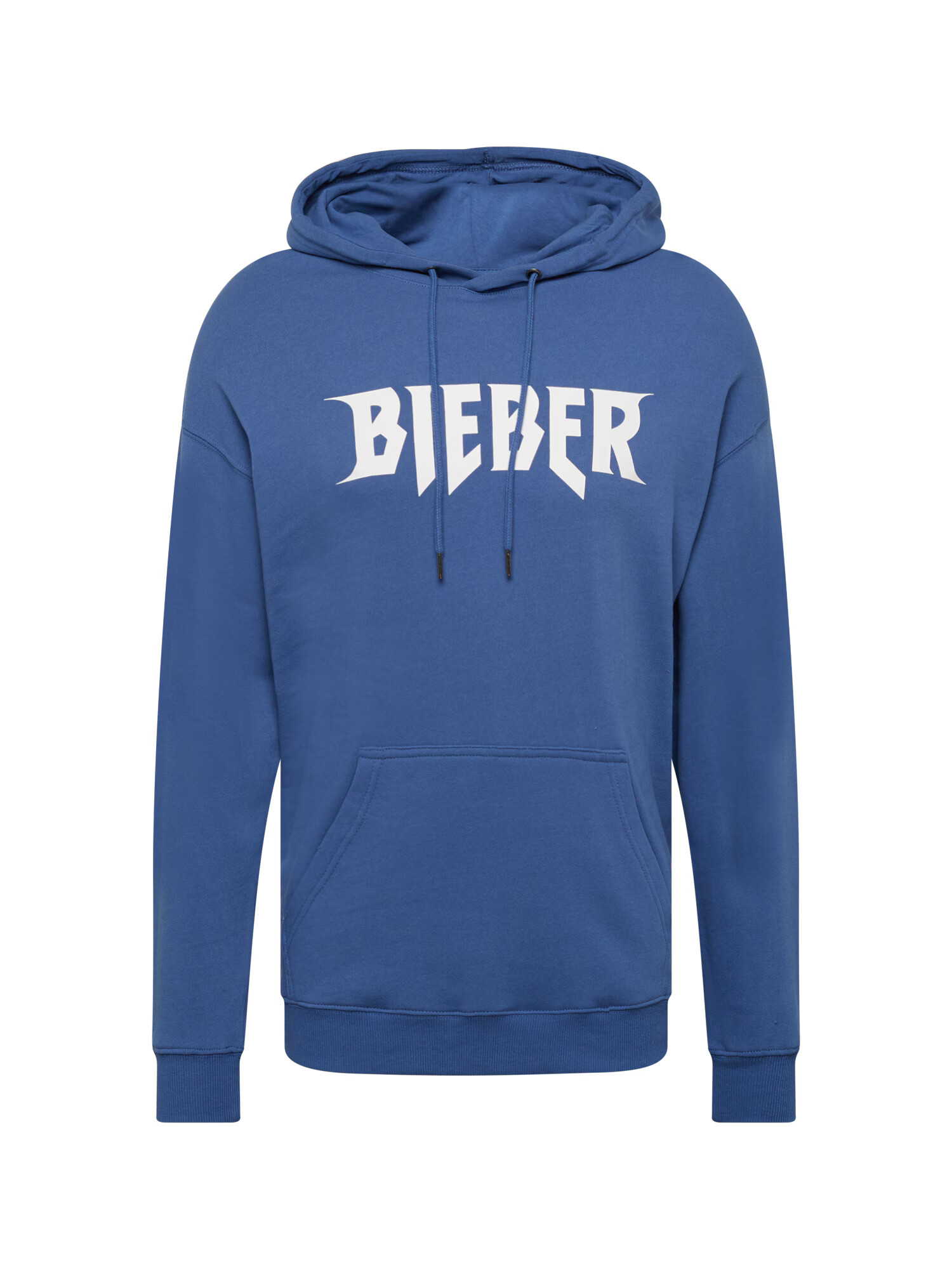 Cotton On Bluză de molton 'JUSTIN BIEBER' albastru cobalt / alb - Pled.ro