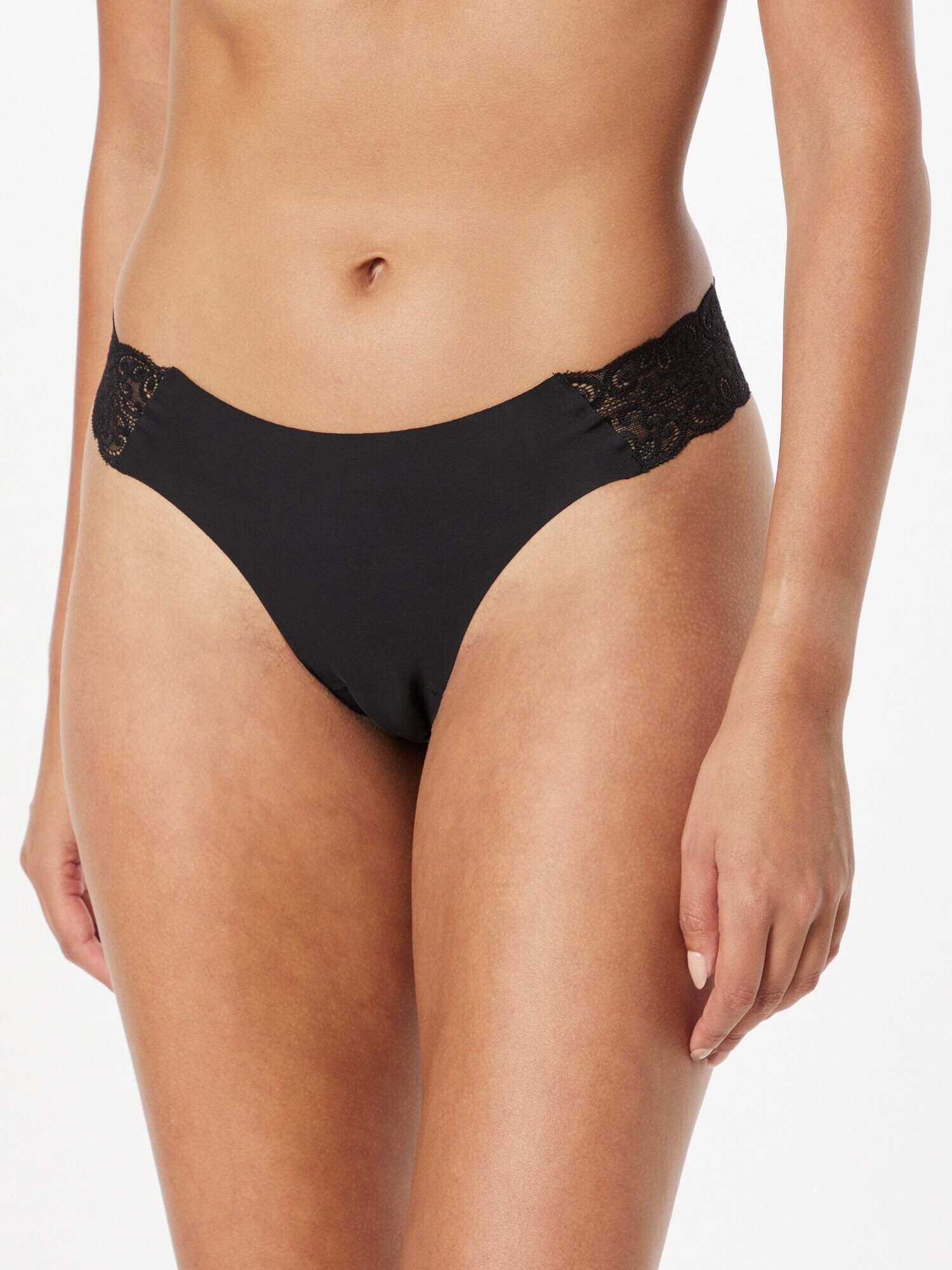 Cotton On Body Tanga bej deschis / negru / alb - Pled.ro