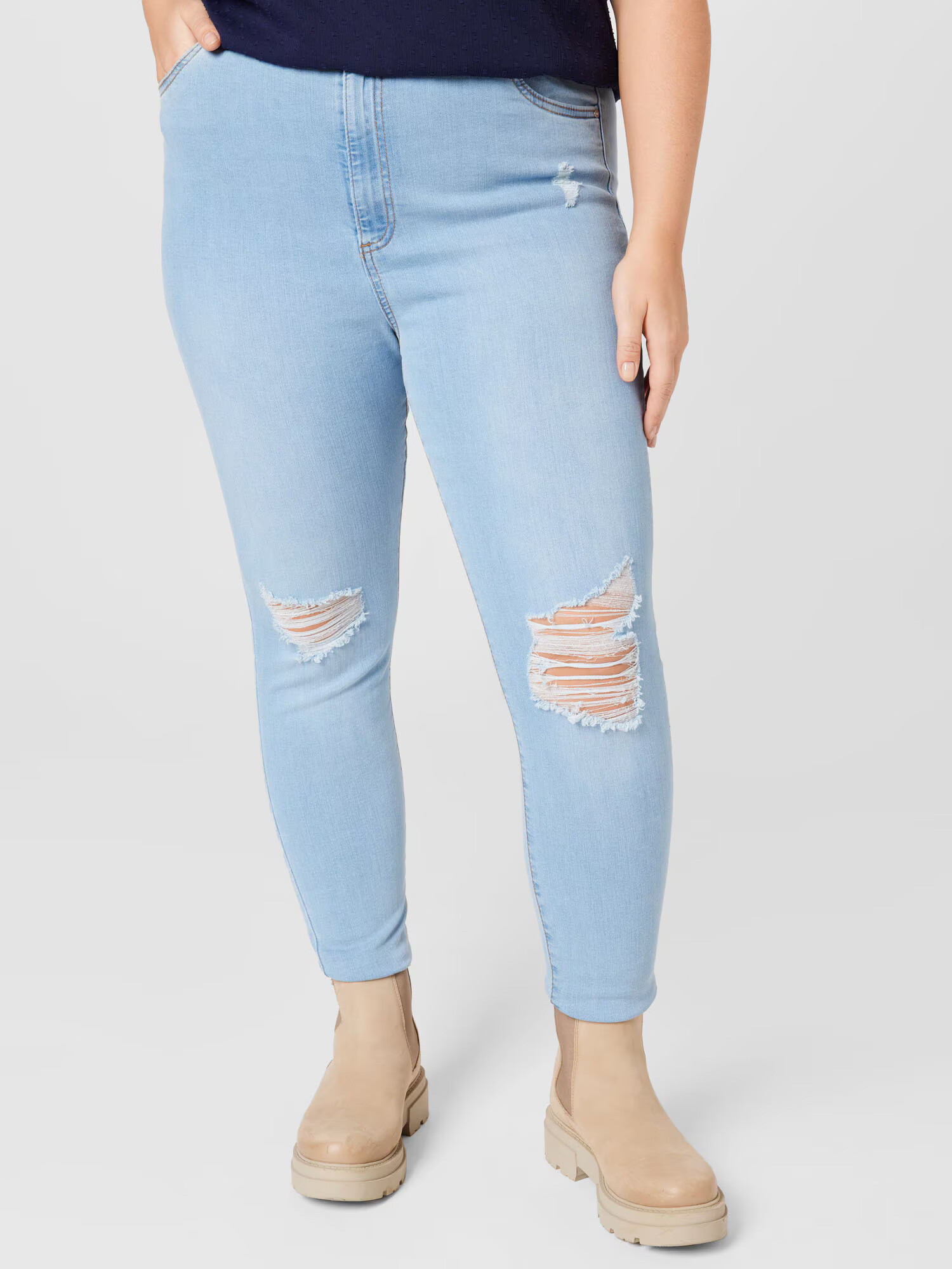 Cotton On Curve Jeans 'Adriana' albastru deschis - Pled.ro