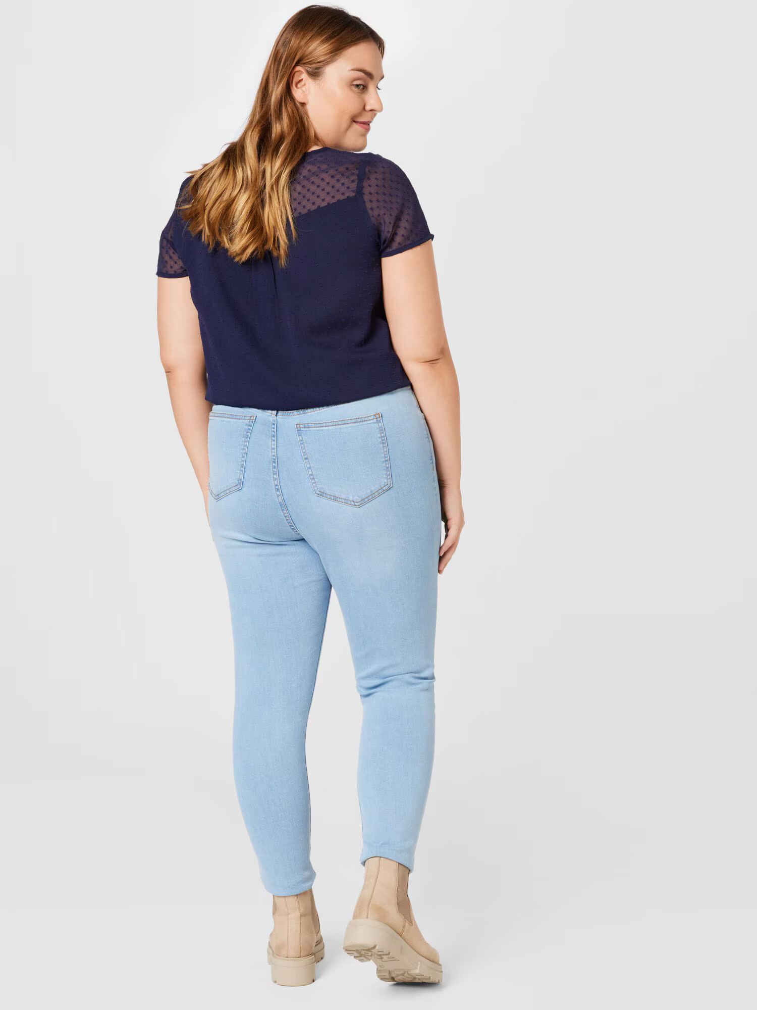 Cotton On Curve Jeans 'Adriana' albastru deschis - Pled.ro