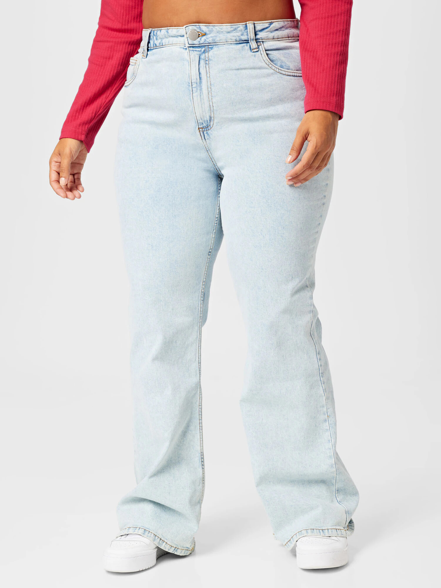 Cotton On Curve Jeans albastru deschis - Pled.ro